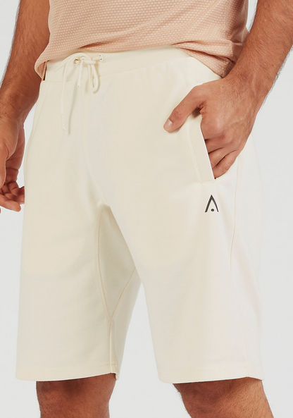 Solid Shorts with Drawstring Closure and Pockets-Bottoms-image-2