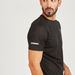 Textured Crew Neck T-shirt with Short Sleeves-T Shirts & Vests-thumbnailMobile-2