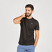 Textured Crew Neck T-shirt with Short Sleeves-T Shirts & Vests-thumbnailMobile-4