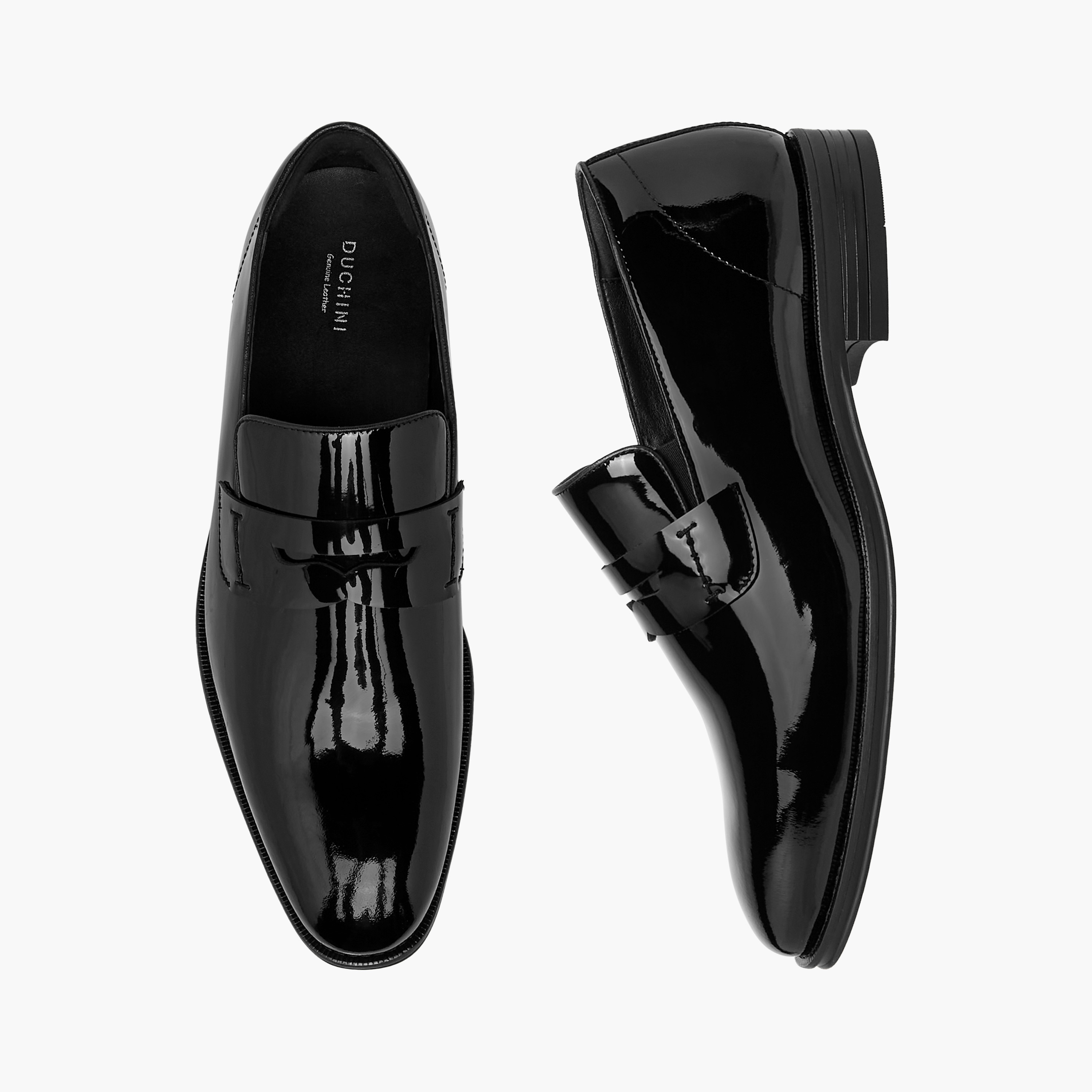 حذاء خفيف جلد سادة سهل الارتداء للرجال من دوتشيني-men-shoes-formalshoes-image-1