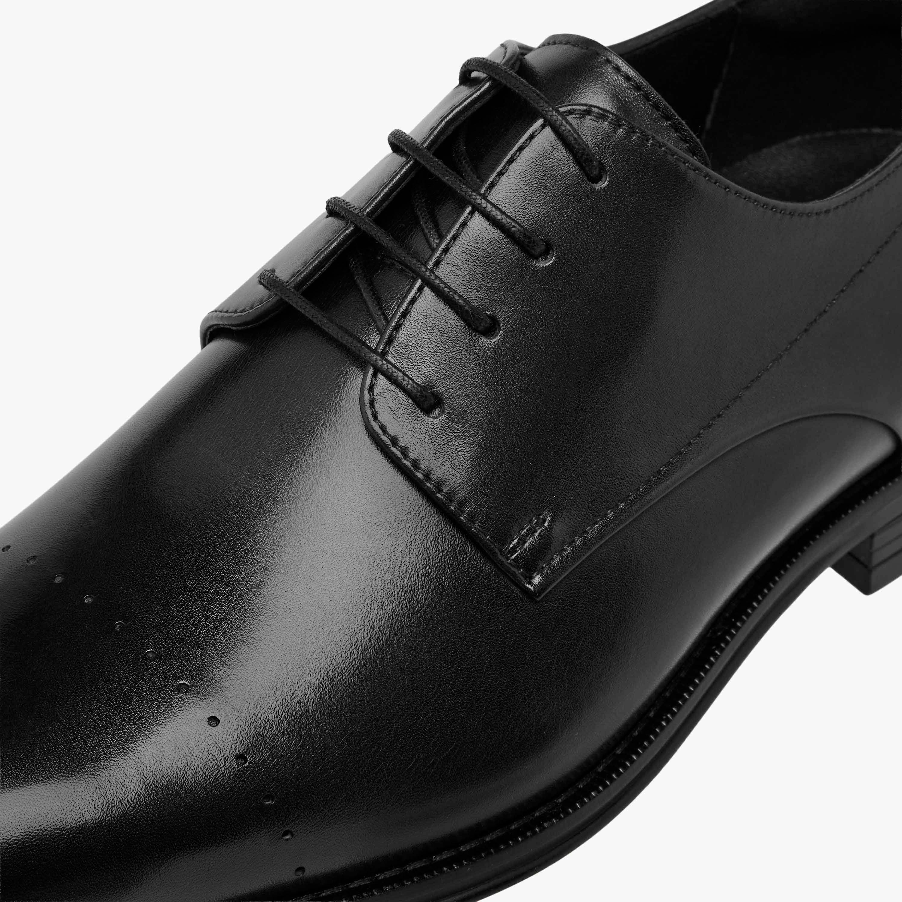 Duchini Men's Leather Solid Lace-Up Derby Shoes-men-shoes-formalshoes-image-5