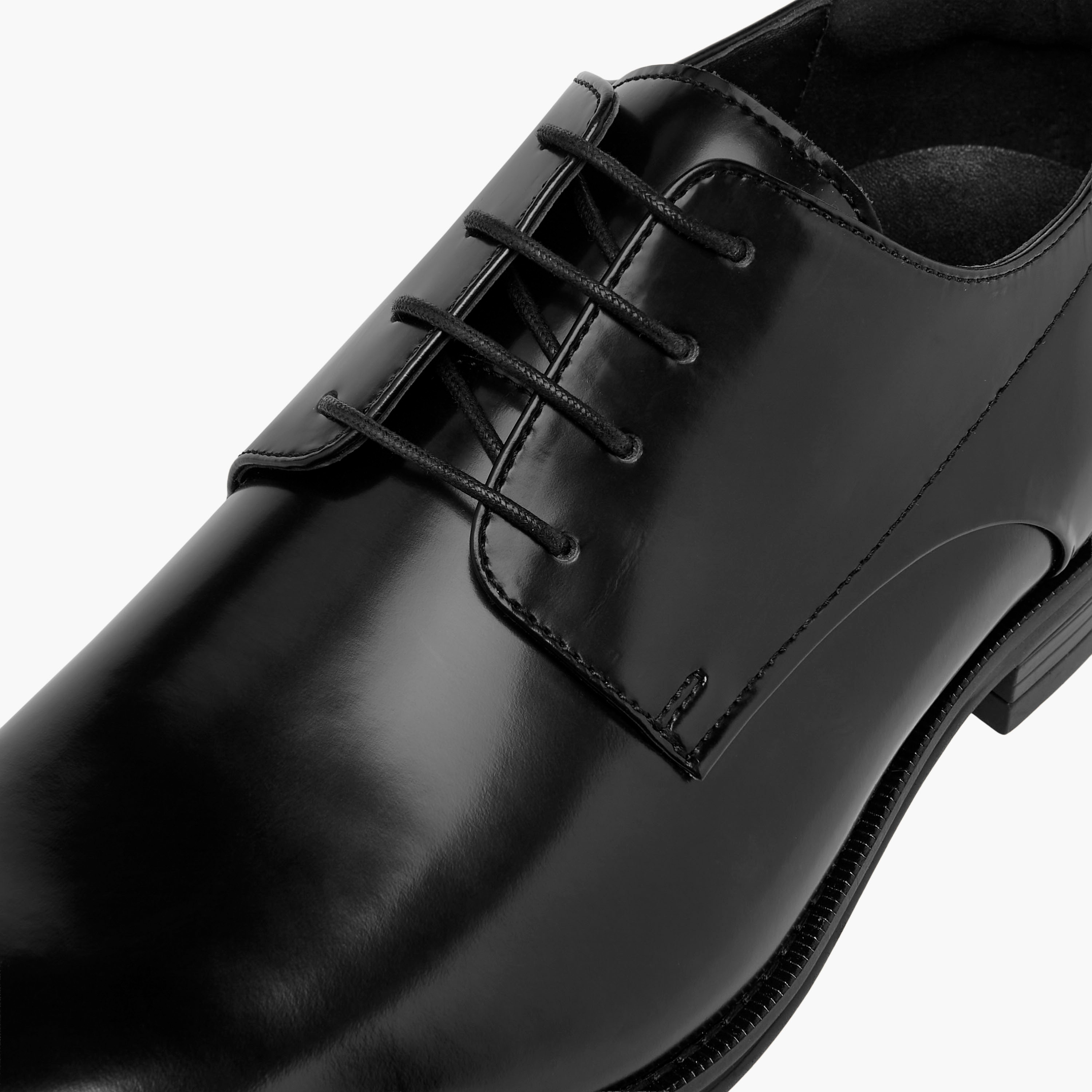 Duchini Men's Leather Solid Lace-Up Derby Shoes-men-shoes-formalshoes-image-4