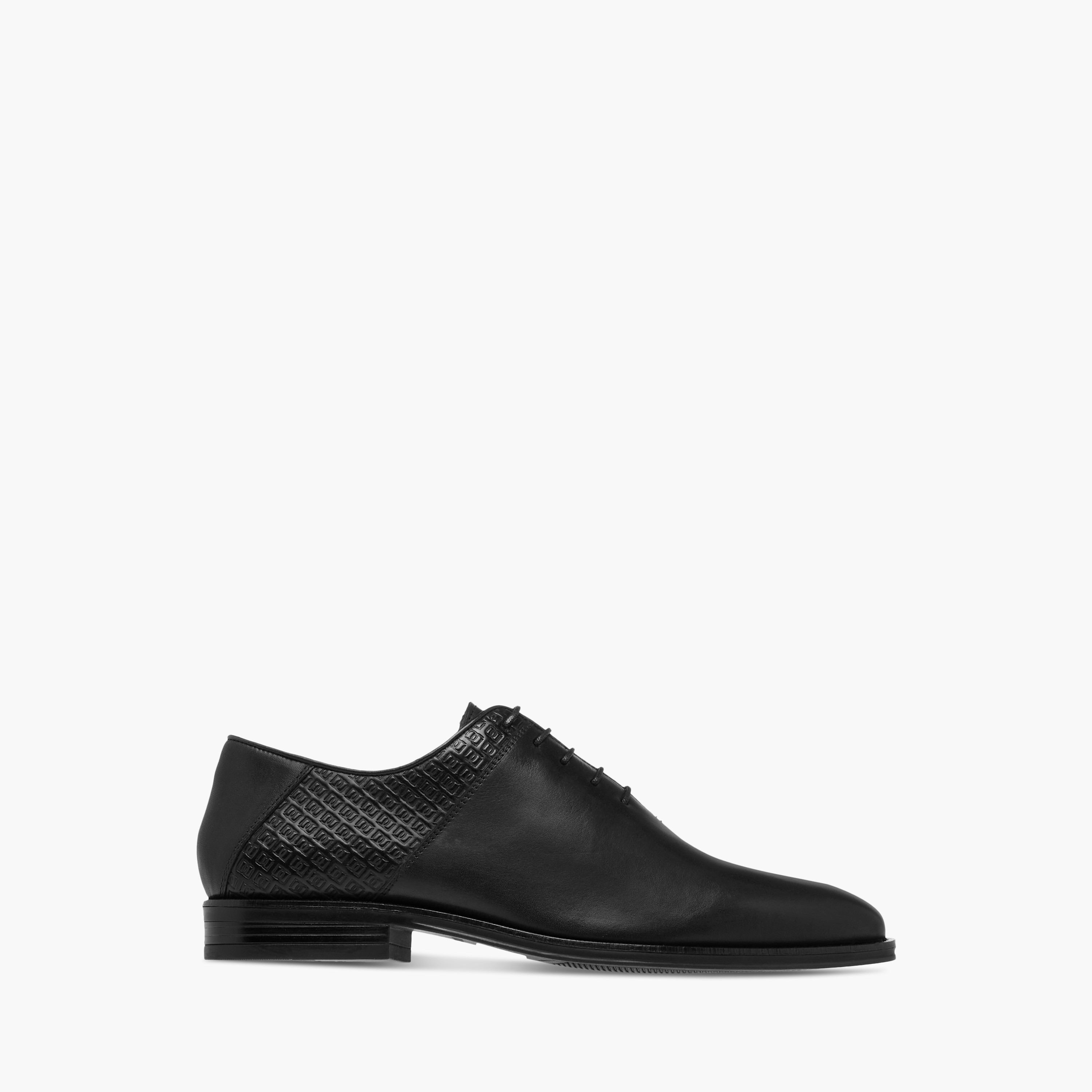 Duchini Men's Leather Monogram Textured Lace-Up Oxford Shoes-men-shoes-formalshoes-image-3