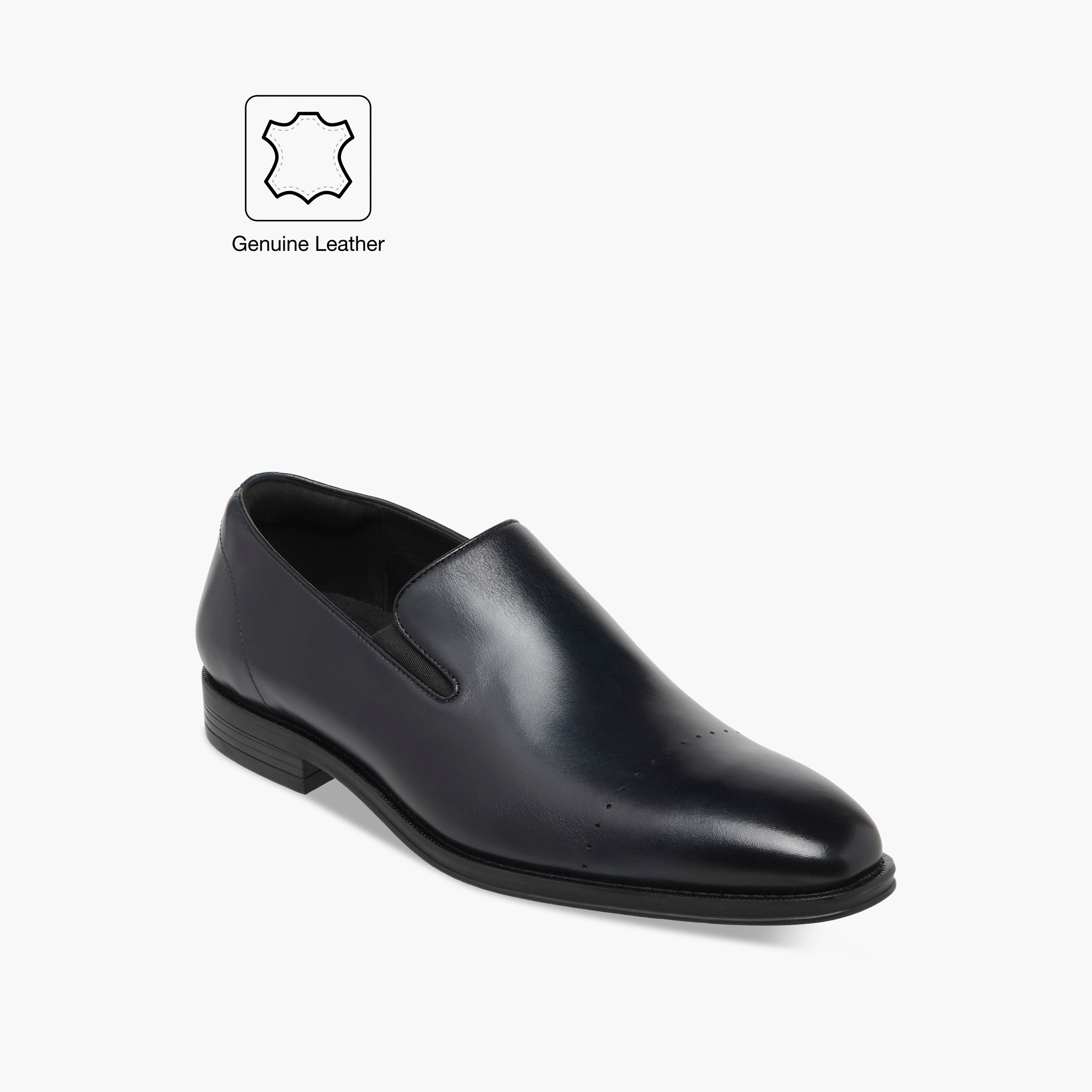 Duchini Men's Leather Solid Slip-On Loafers-men-shoes-loafersandmoccasins-image-2