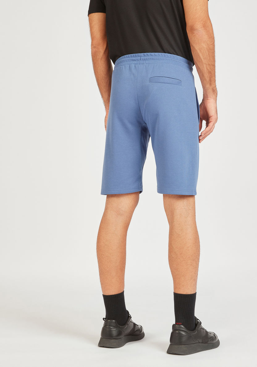 Solid Shorts with Drawstring Closure and Pockets-Shorts-image-3