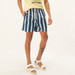 Buy Men's Striped Shorts with Drawstring Closure and Pockets Online