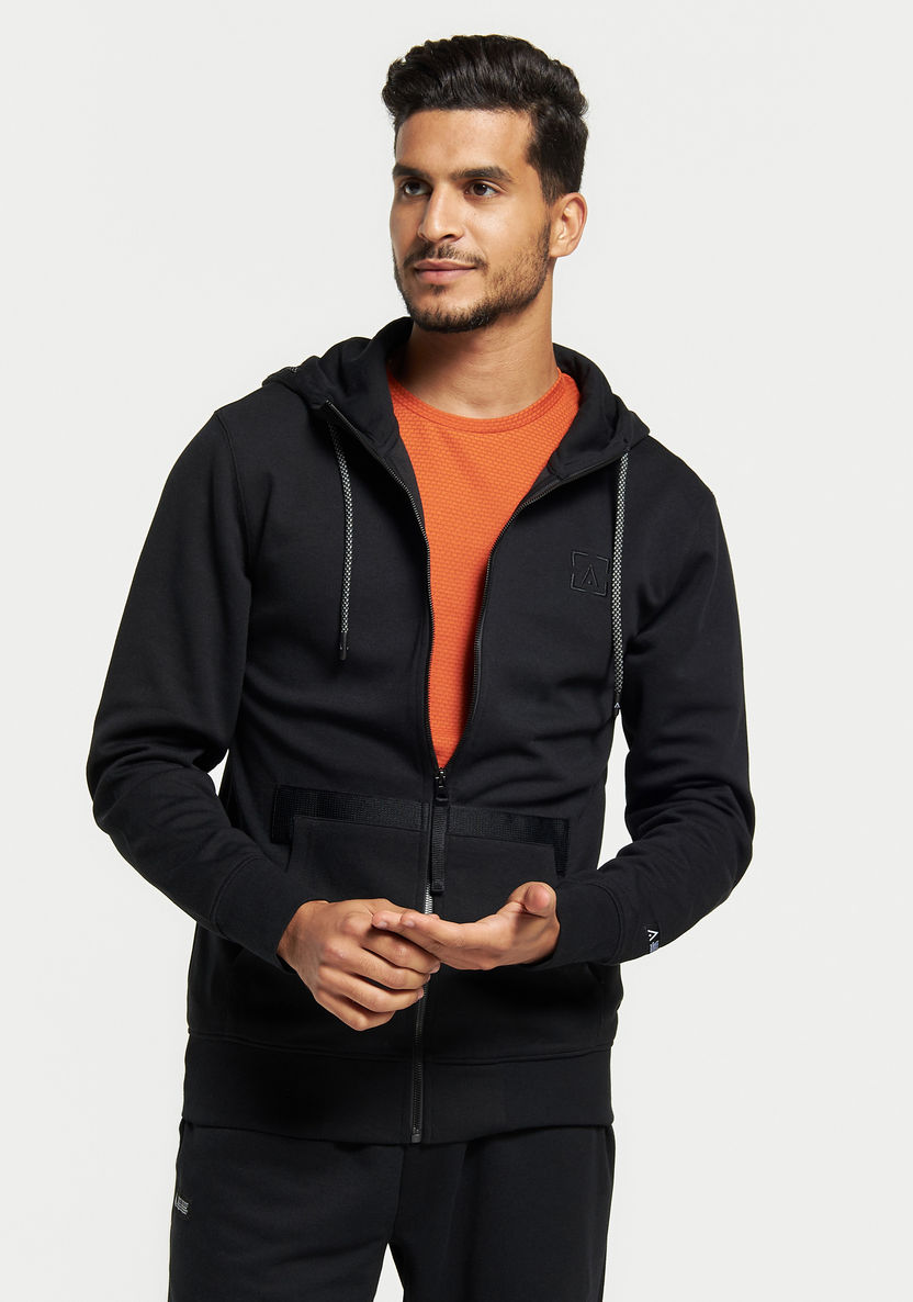 Buy Men's Solid Zip Through Jacket with Hood and Pockets Online ...