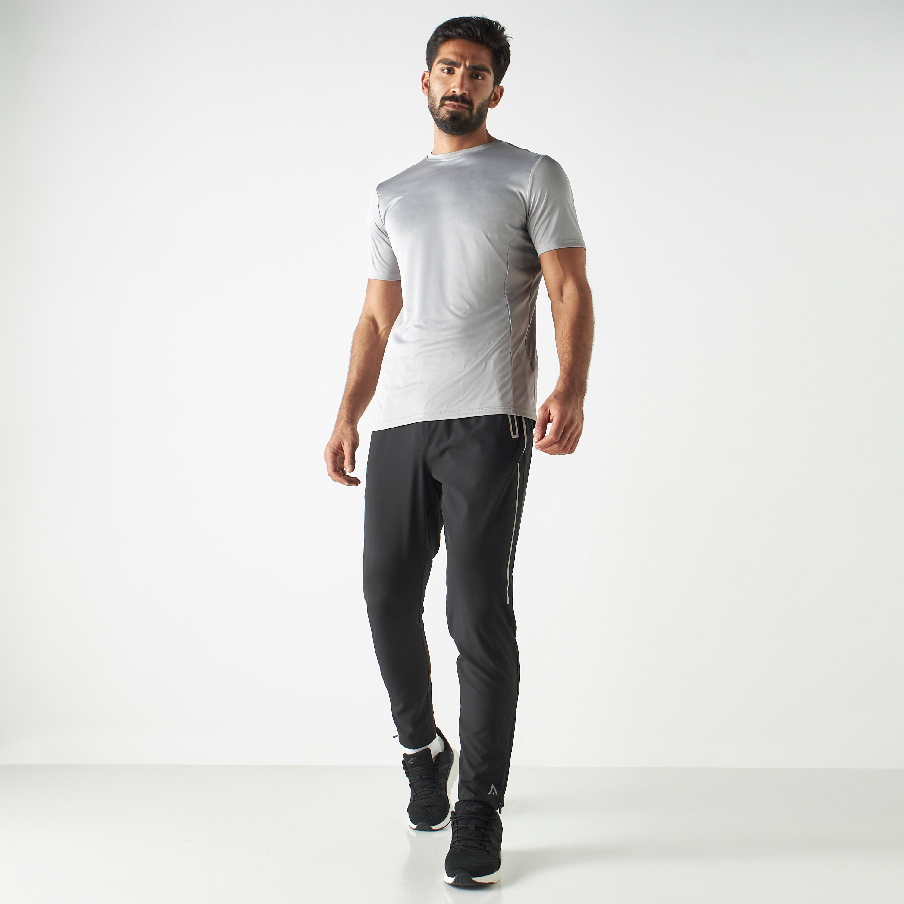 Reflective Joggers with Elasticated Waistband and Pockets