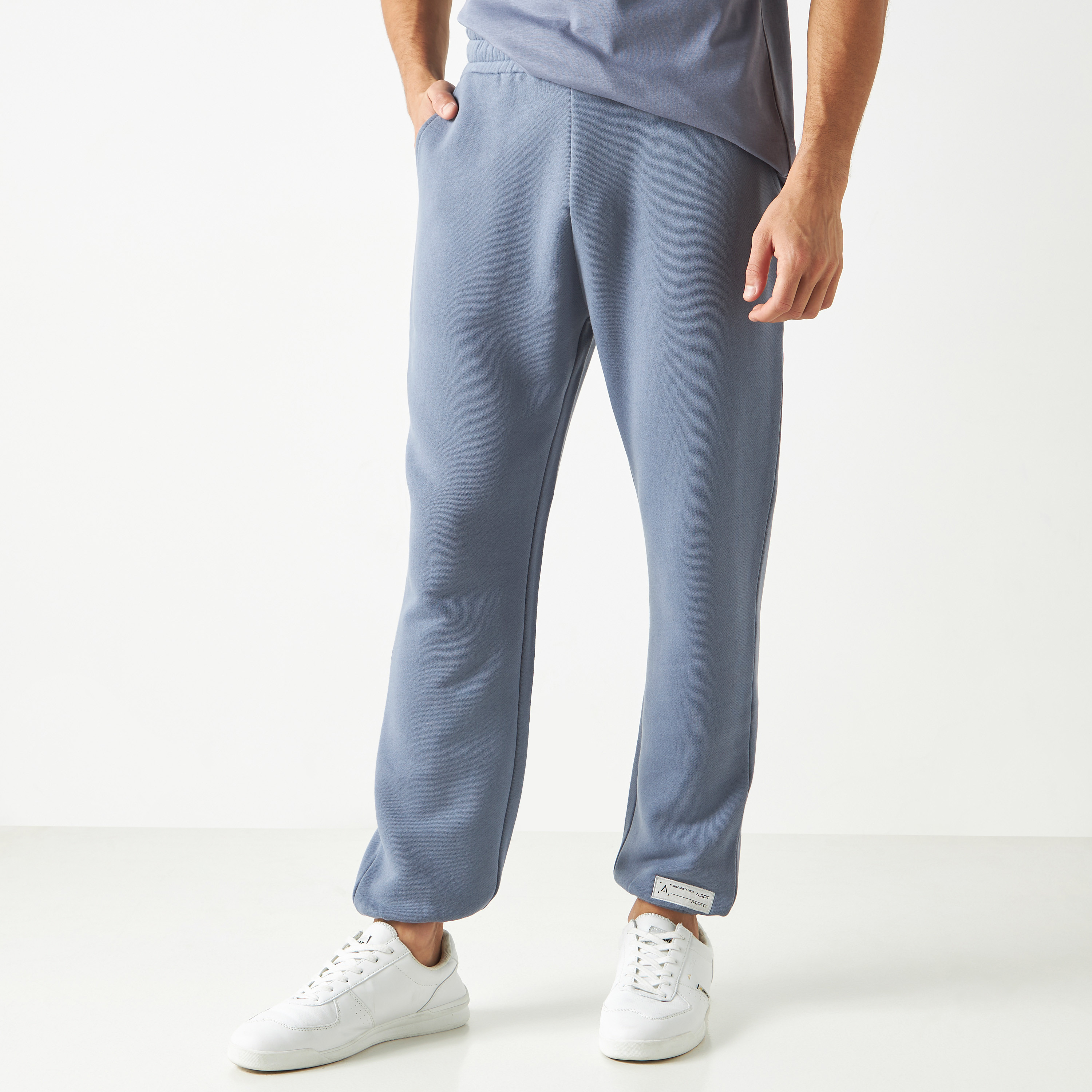 Mens joggers best sale without elasticated bottoms