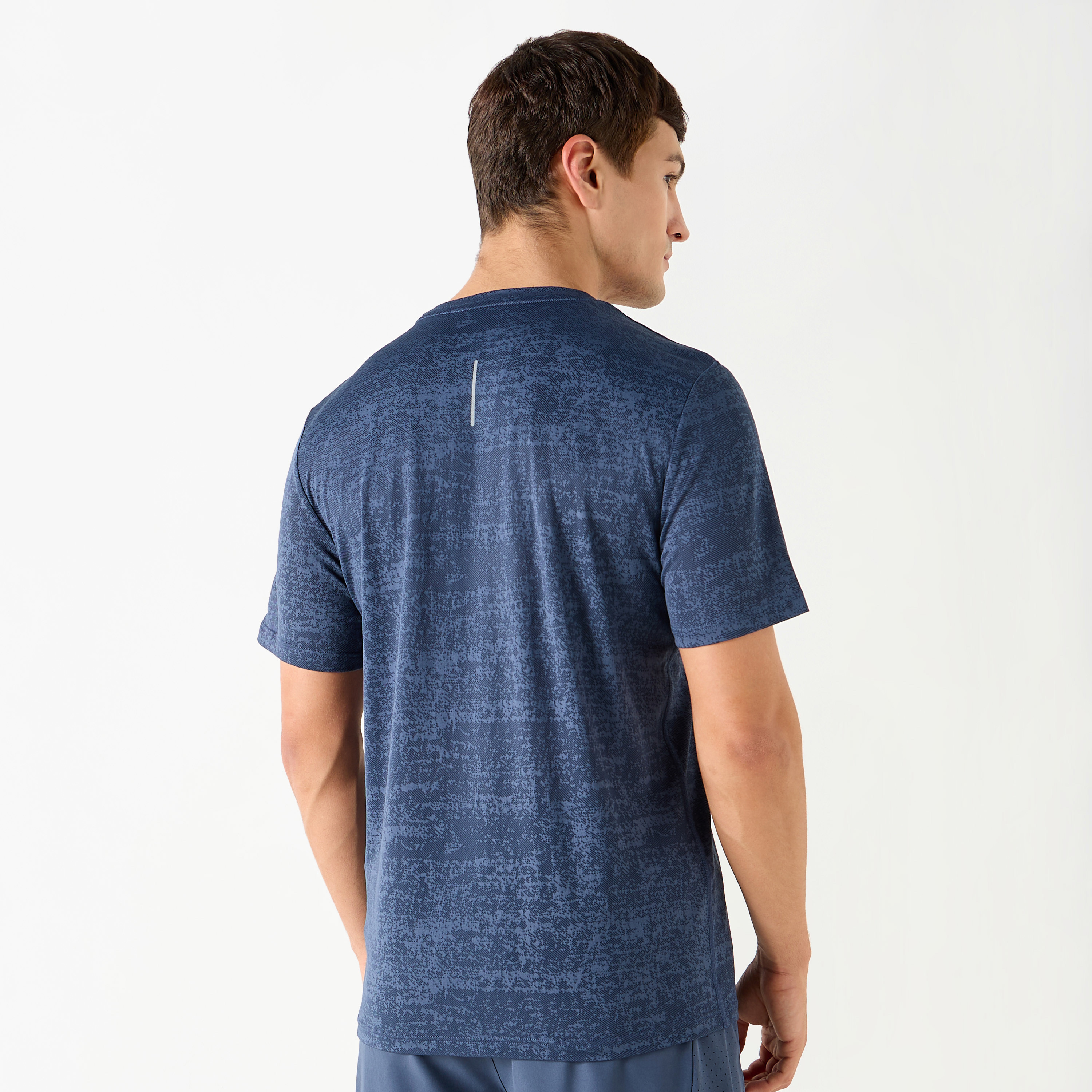 Textured Crew Neck T-shirt with Short Sleeves-men-clothing-tshirtsandpolos-tshirts-image-3