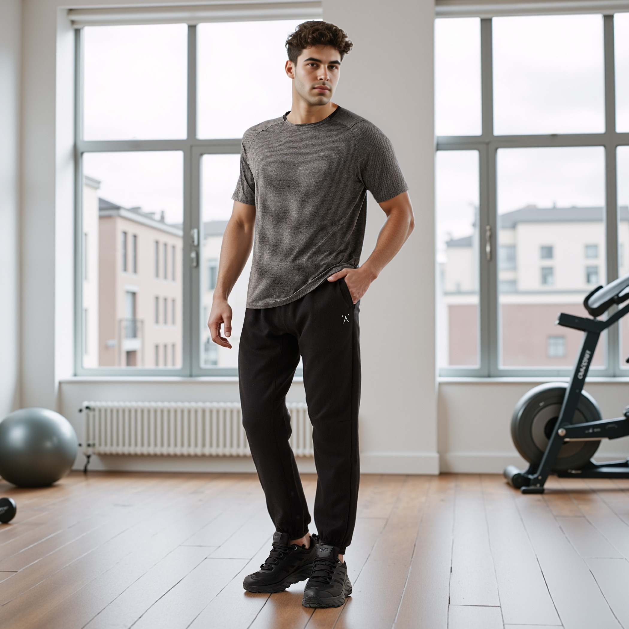 Regular Fit Joggers with Drawstring Closure-men-clothing-sportswearandactivewear-tracksuits-image-2