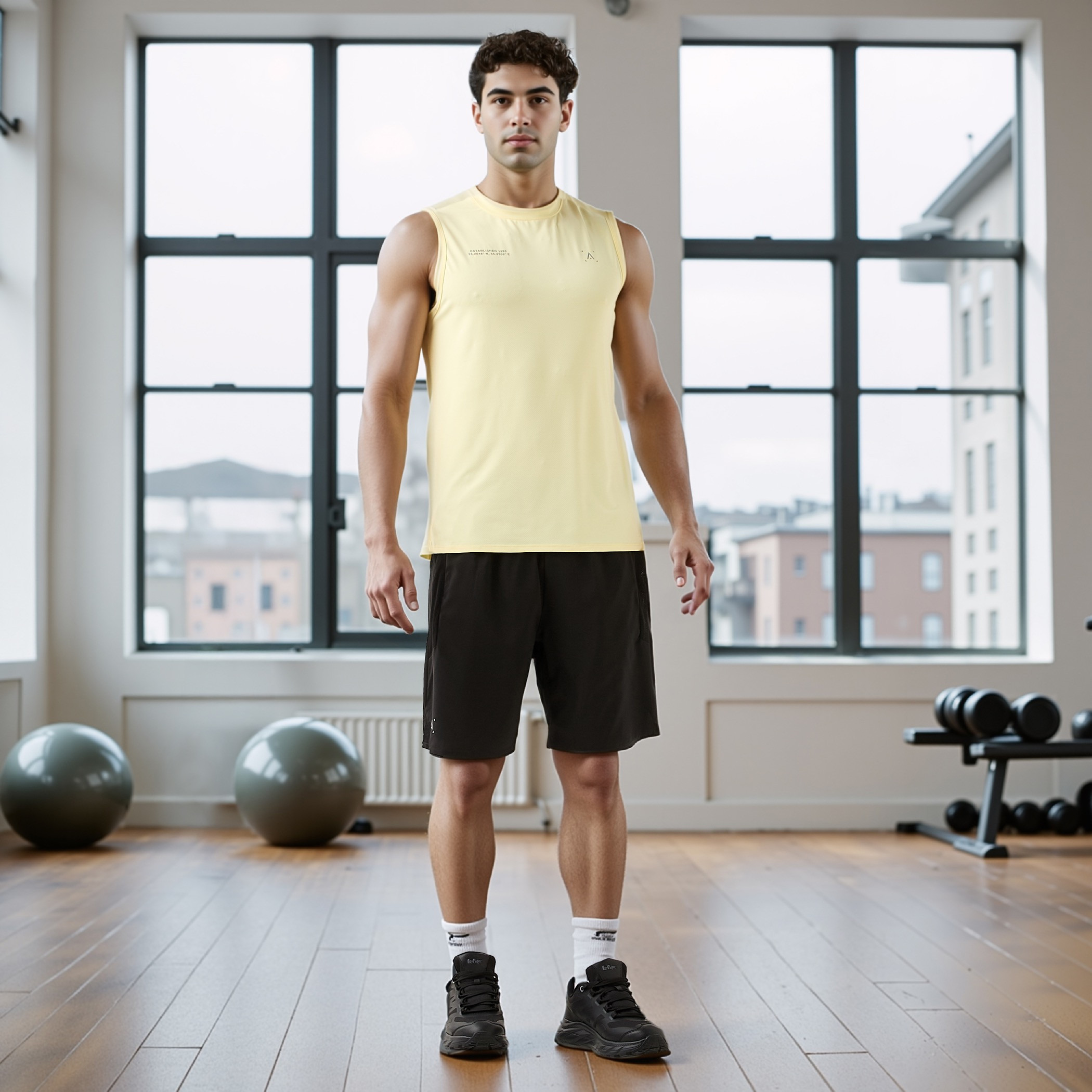 Regular Fit Shorts with Elasticated Waistband-men-clothing-bottoms-shorts-image-2