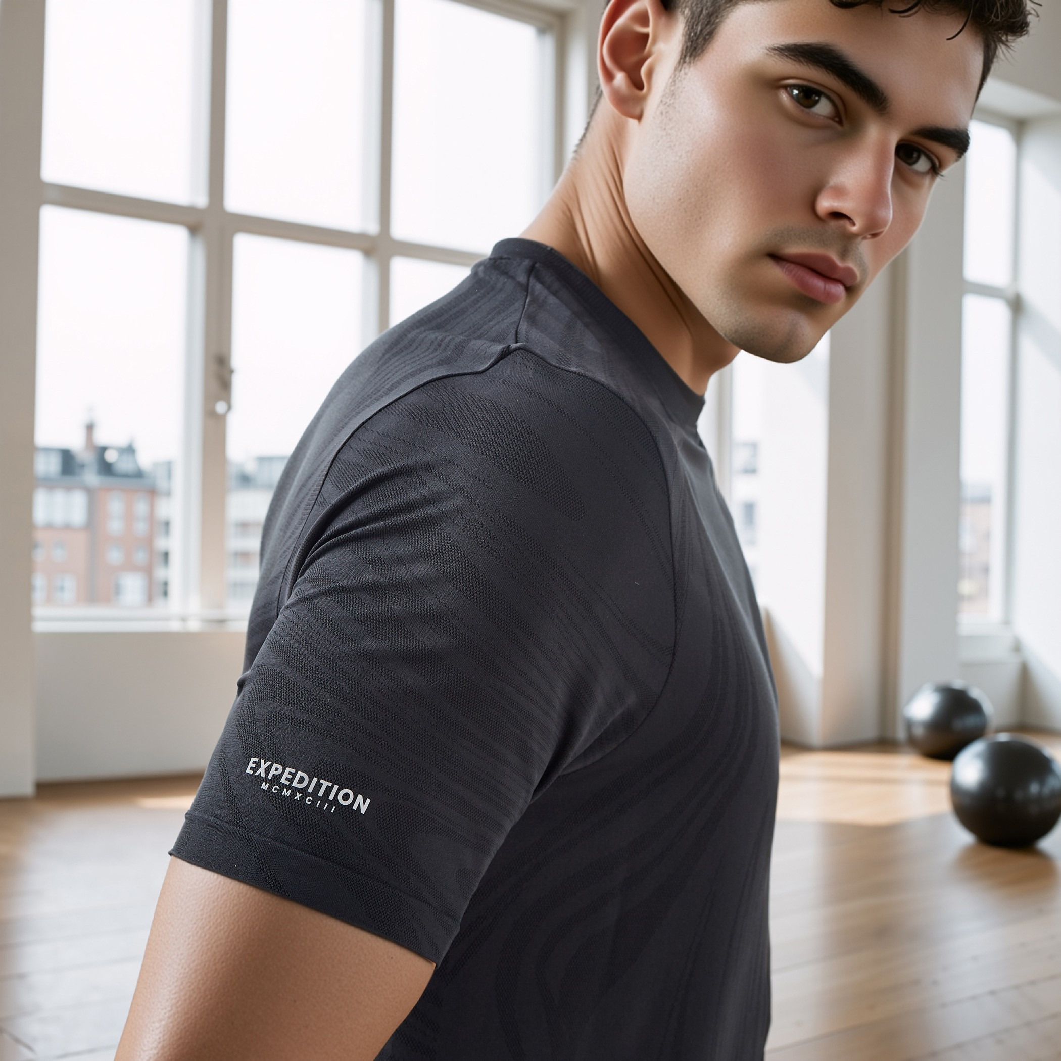 Jacquard Crew Neck T-shirt-men-clothing-sportswearandactivewear-tshirtsandpolos-image-4