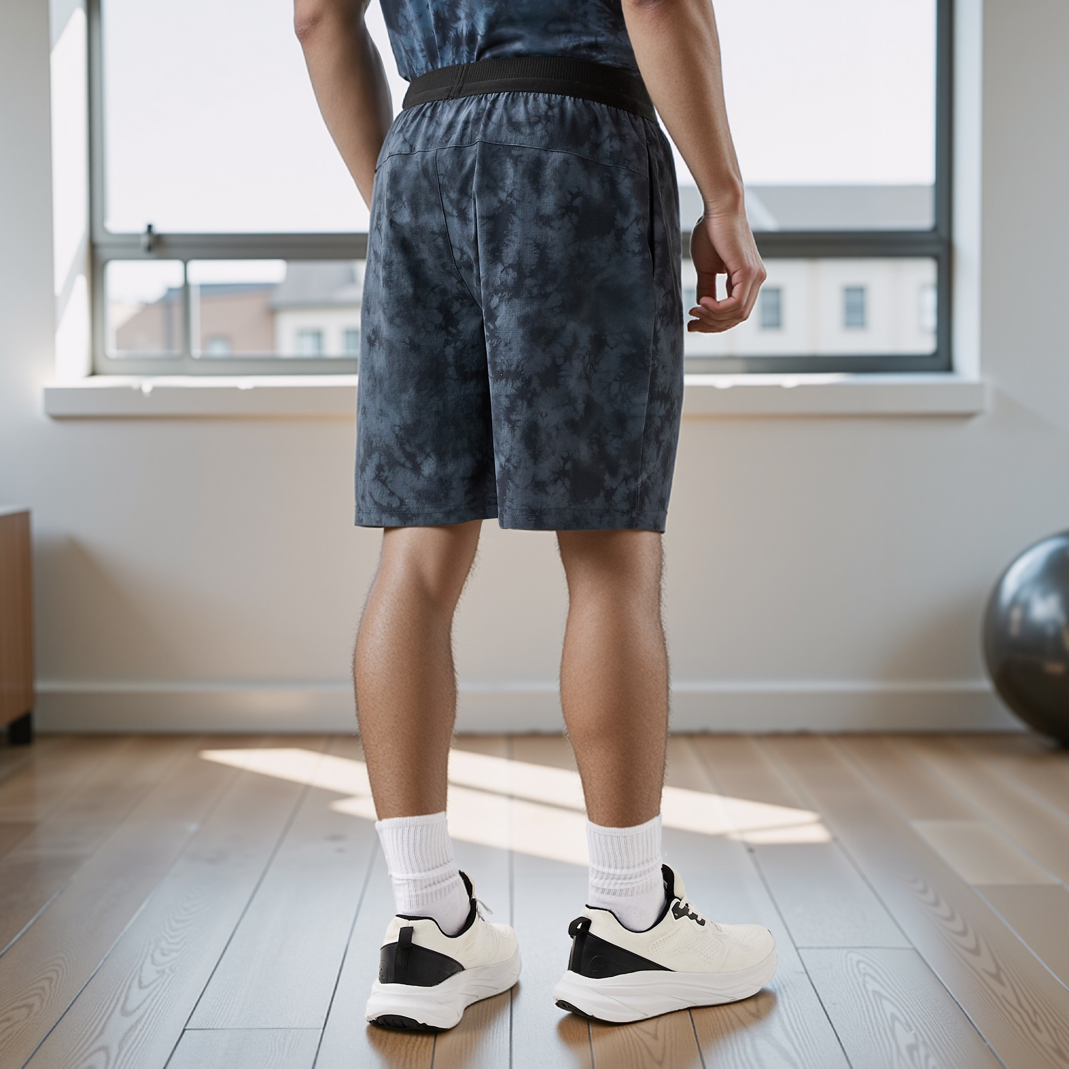 All-Over Print Shorts with Elasticated Waistband-men-clothing-bottoms-shorts-image-3