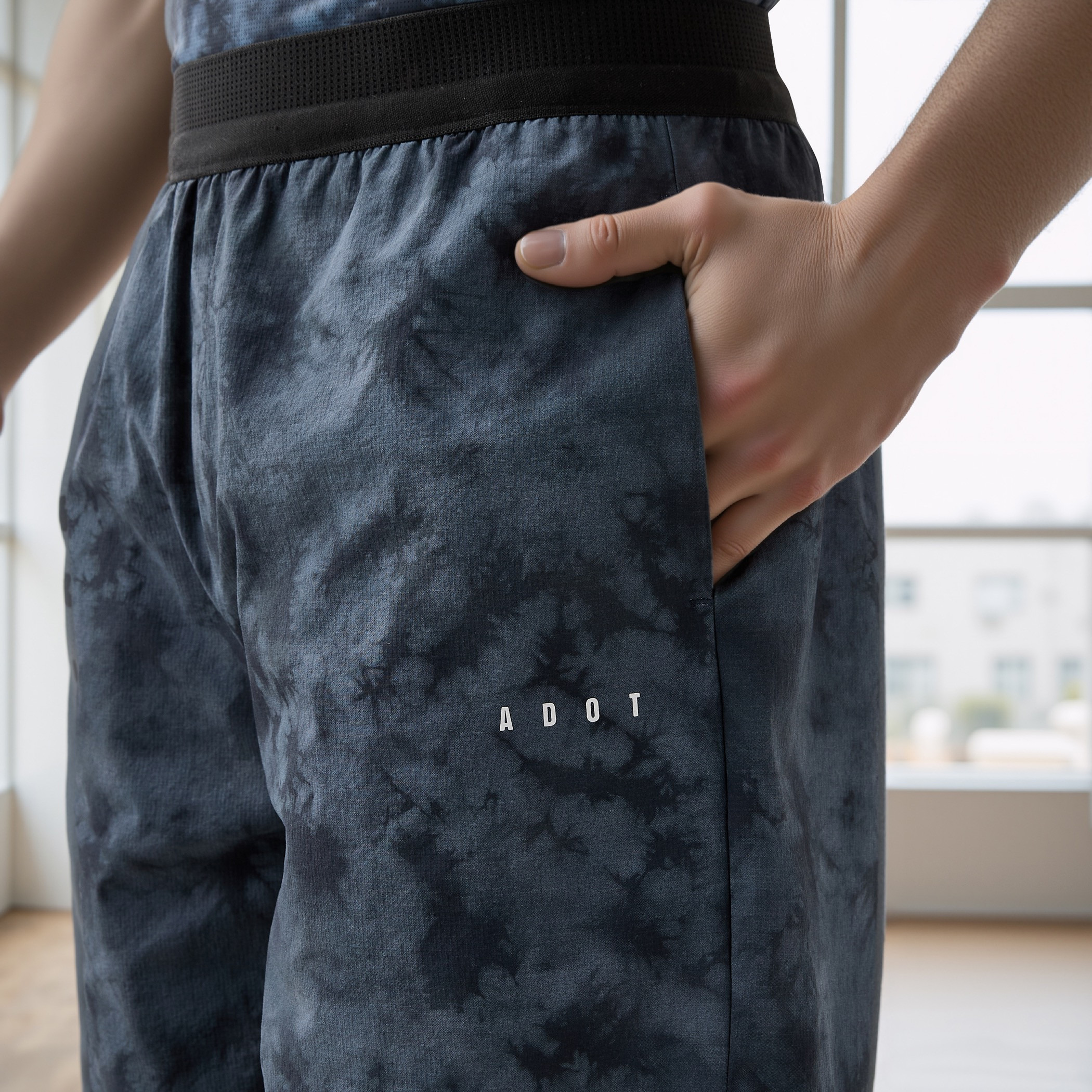 All-Over Print Shorts with Elasticated Waistband-men-clothing-bottoms-shorts-image-4