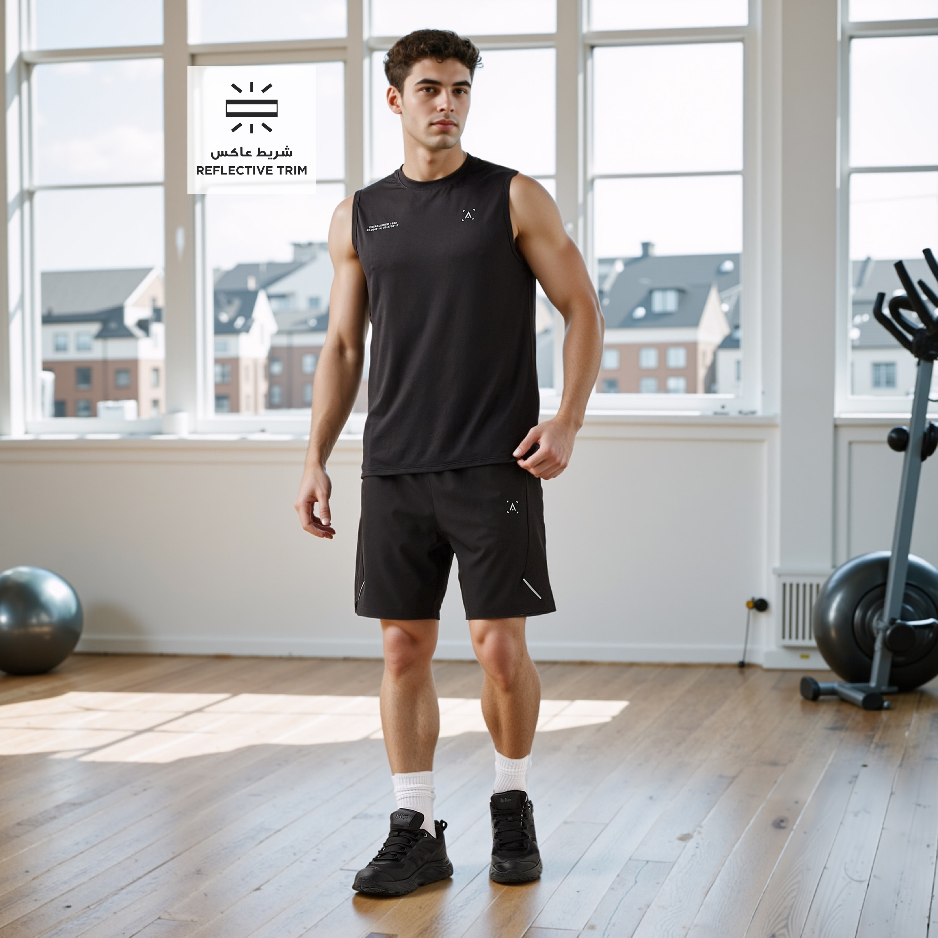 Regular Fit Shorts with Elasticated Waistband-men-clothing-bottoms-shorts-image-2