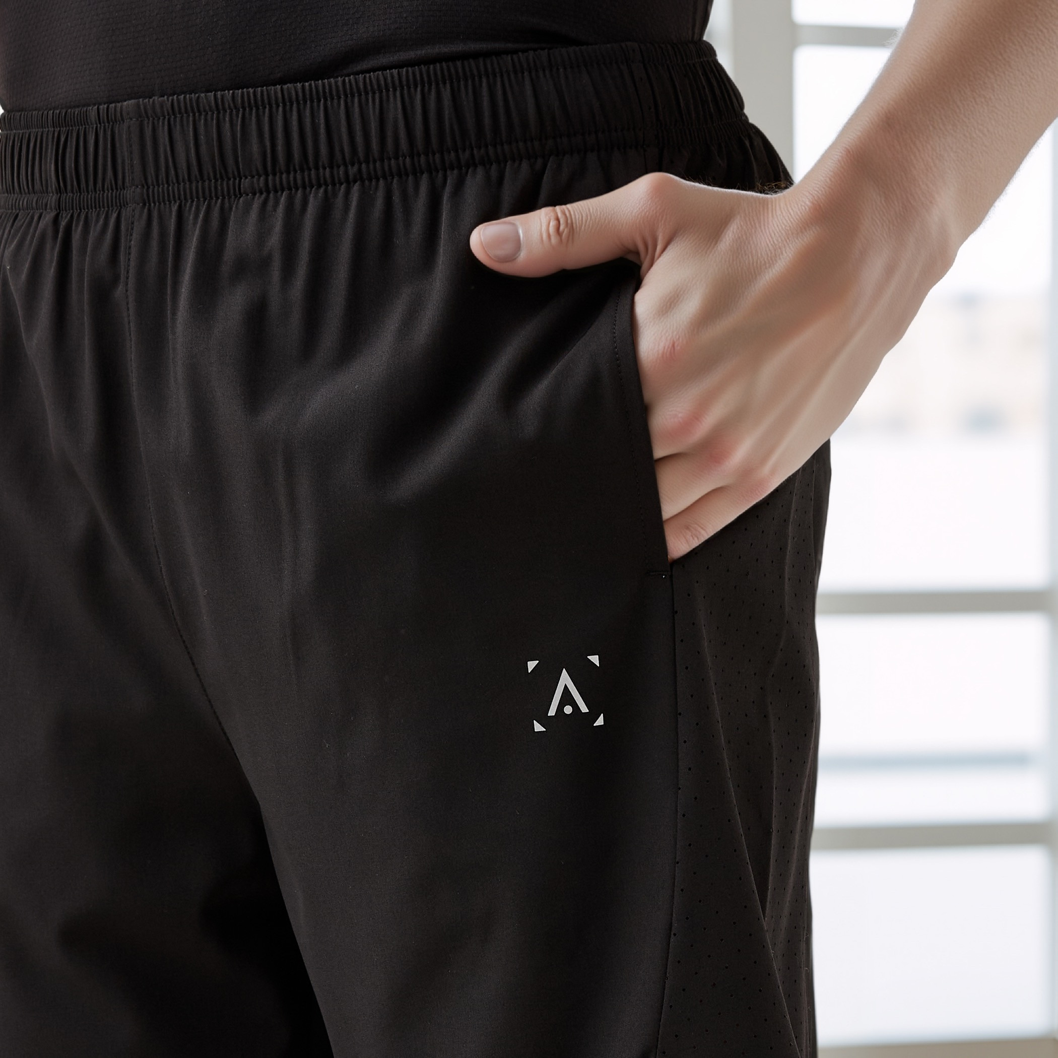 Regular Fit Shorts with Elasticated Waistband-men-clothing-bottoms-shorts-image-4