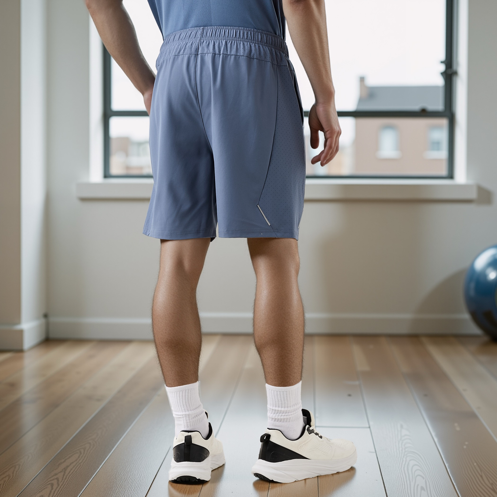 Regular Fit Shorts with Elasticated Waistband-men-clothing-bottoms-shorts-image-8