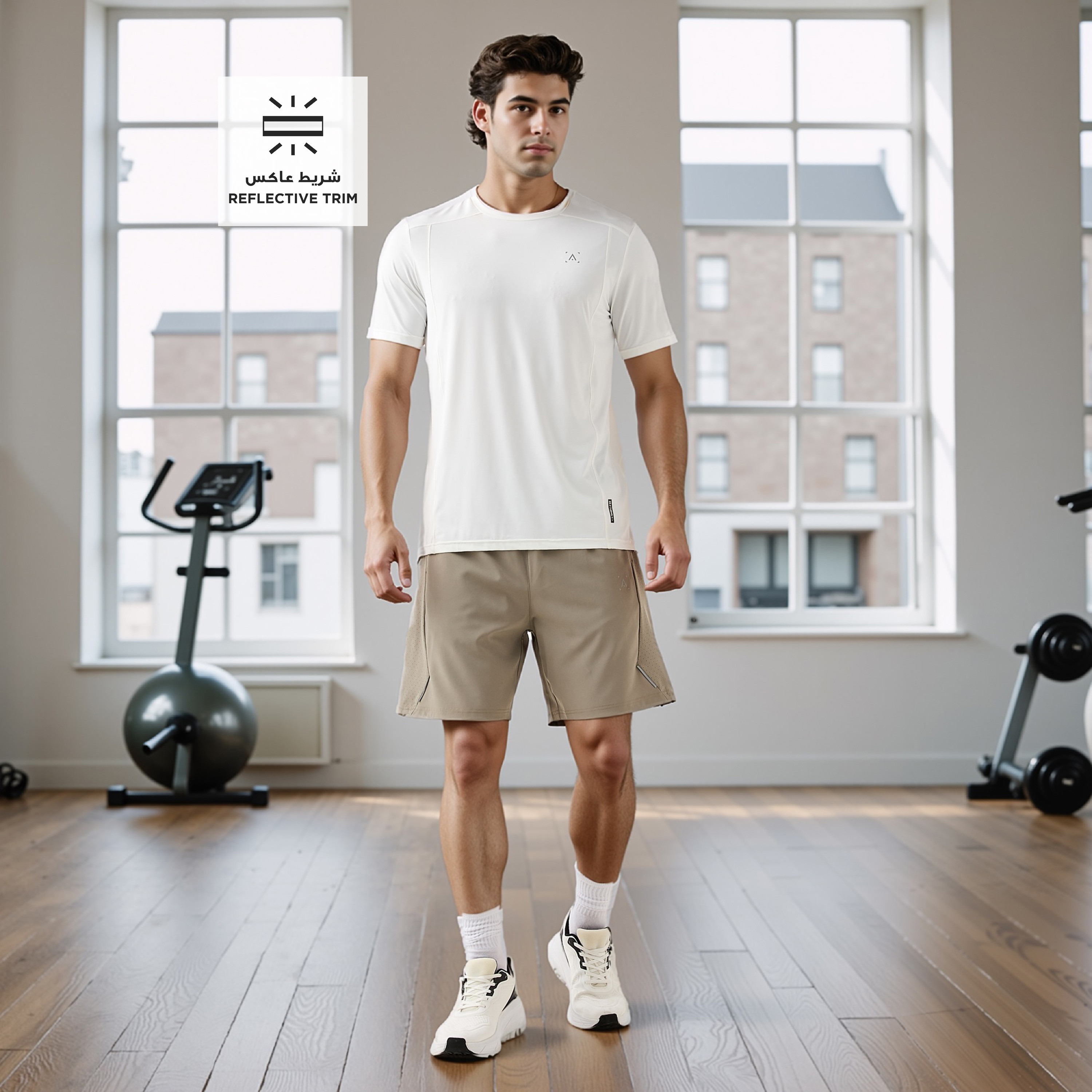 Regular Fit Shorts with Elasticated Waistband-men-clothing-bottoms-shorts-image-12
