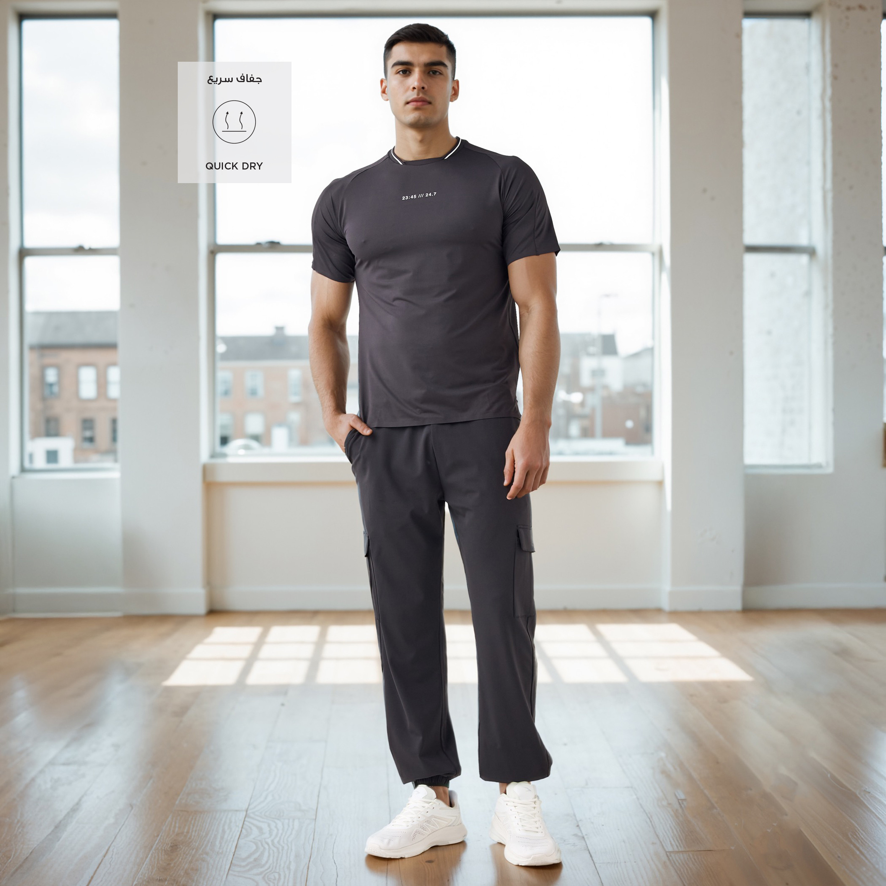 Cargo Joggers with Drawstring Closure-men-clothing-sportswearandactivewear-bottoms-joggers-image-2