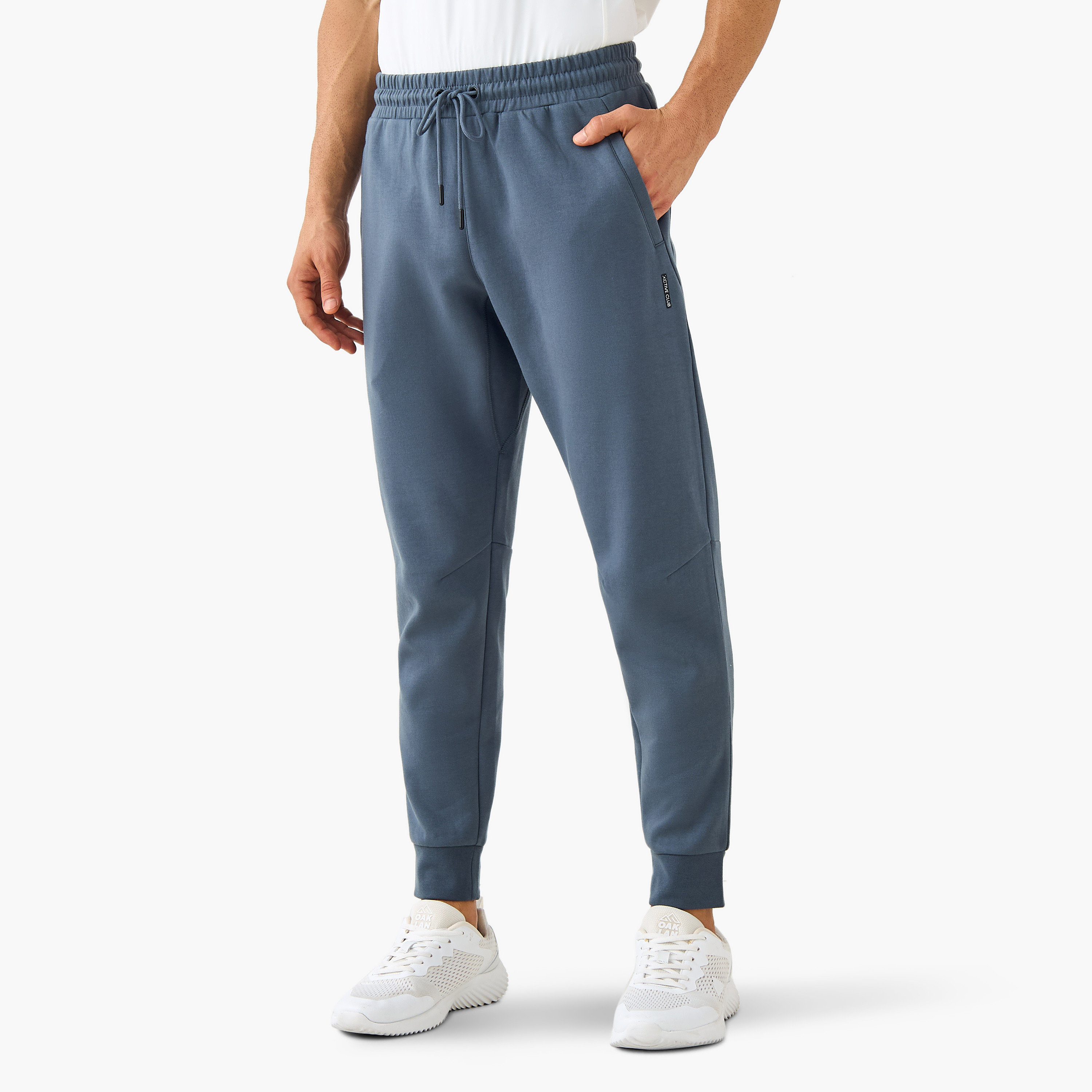 Regular Fit Panelled Joggers with Pockets-men-clothing-sportswearandactivewear-tracksuits-image-1