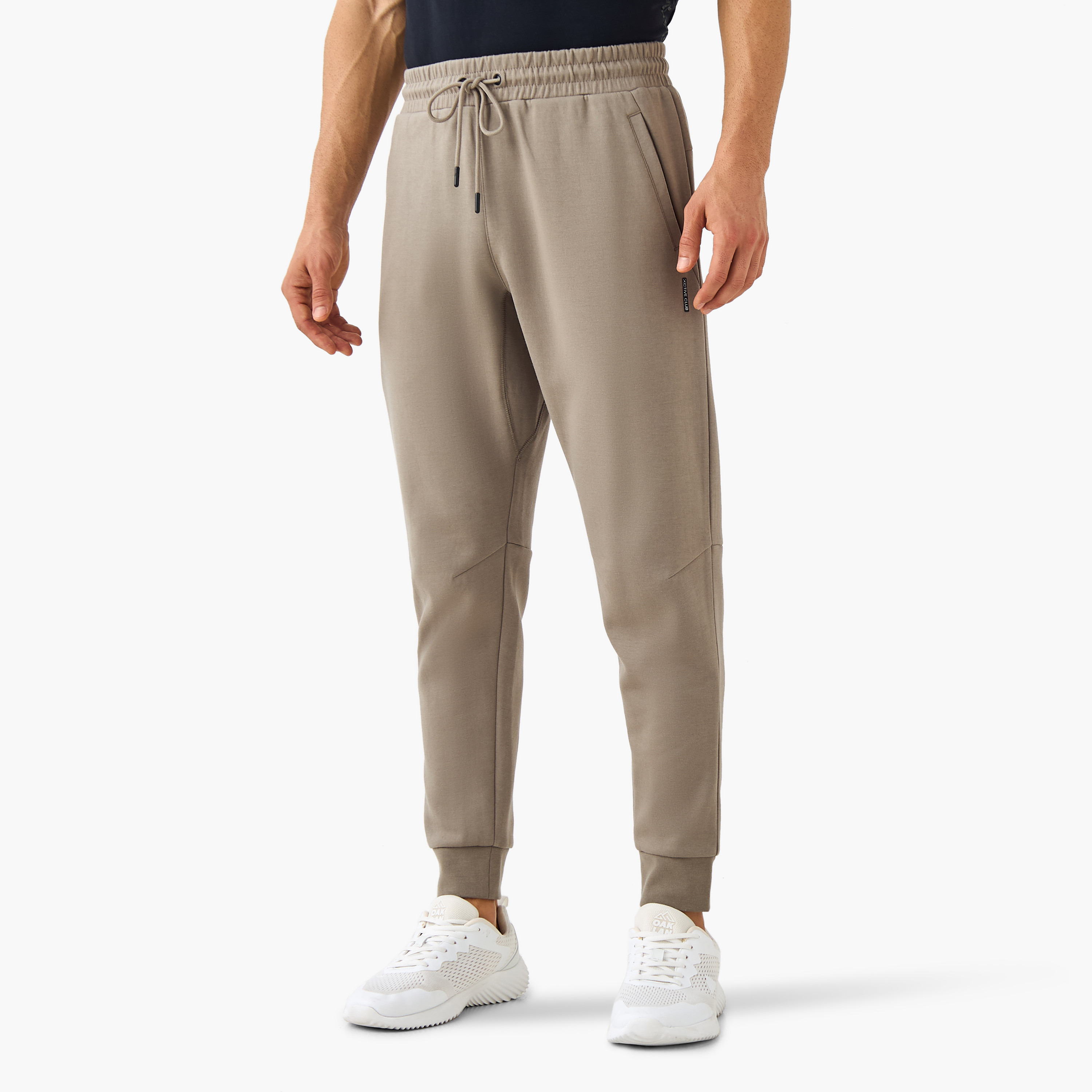 Regular Fit Panelled Joggers with Pockets-men-clothing-sportswearandactivewear-tracksuits-image-1