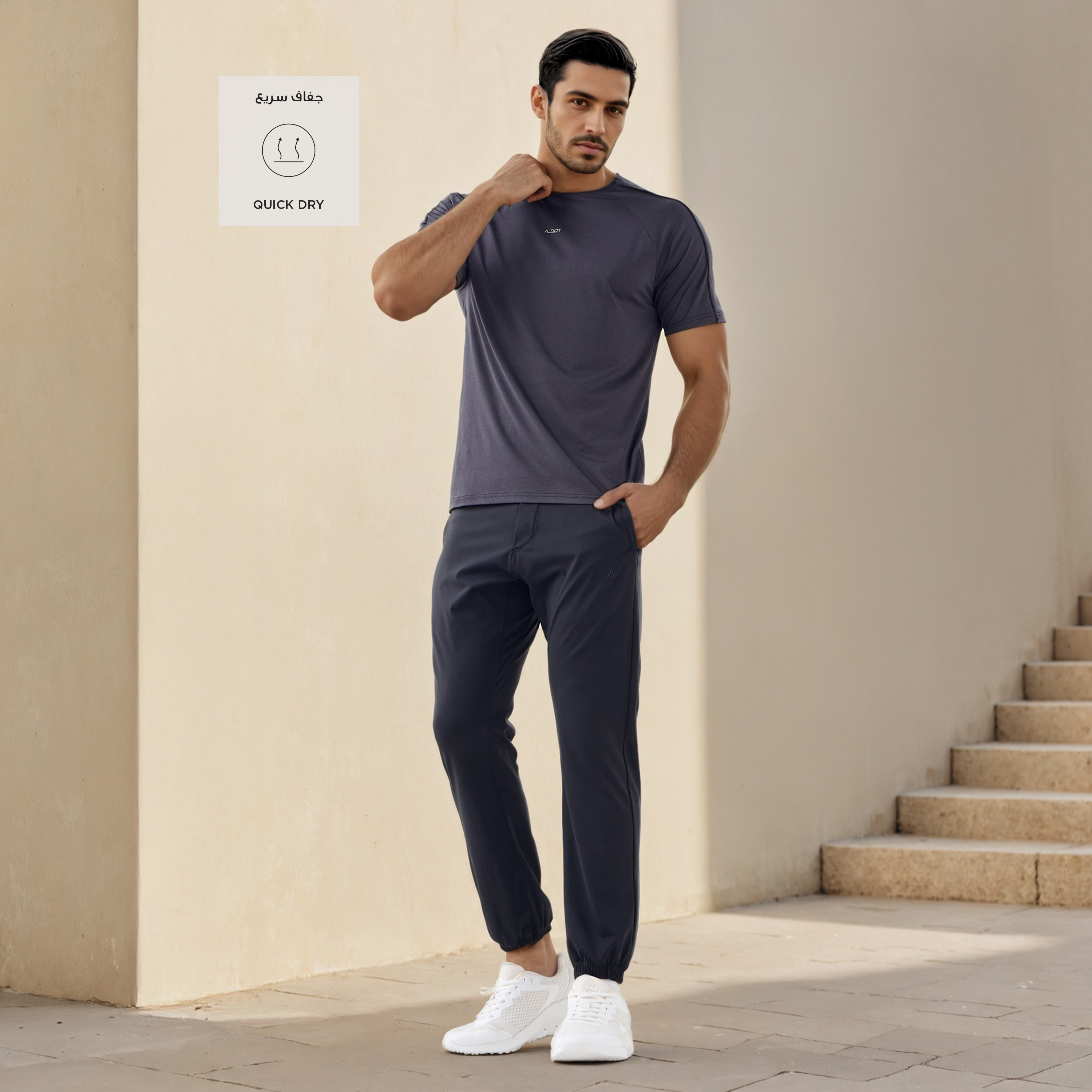 Panelled T-shirt with Raglan Sleeves-men-clothing-sportswearandactivewear-tshirtsandpolos-image-2