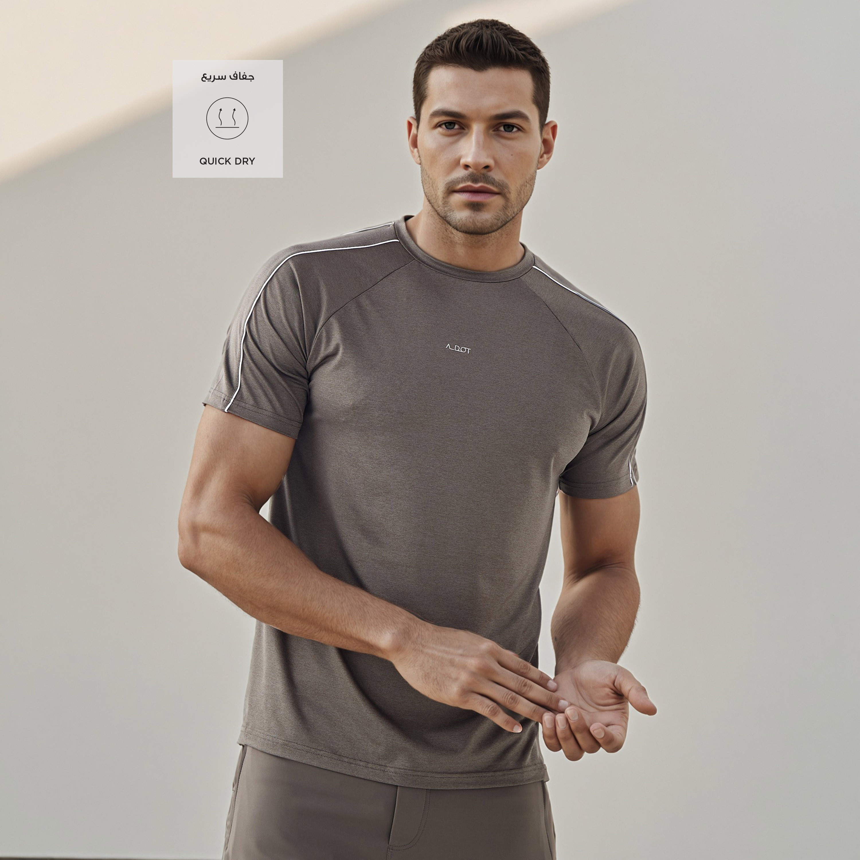 Panelled T-shirt with Raglan Sleeves-men-clothing-sportswearandactivewear-tshirtsandpolos-image-2