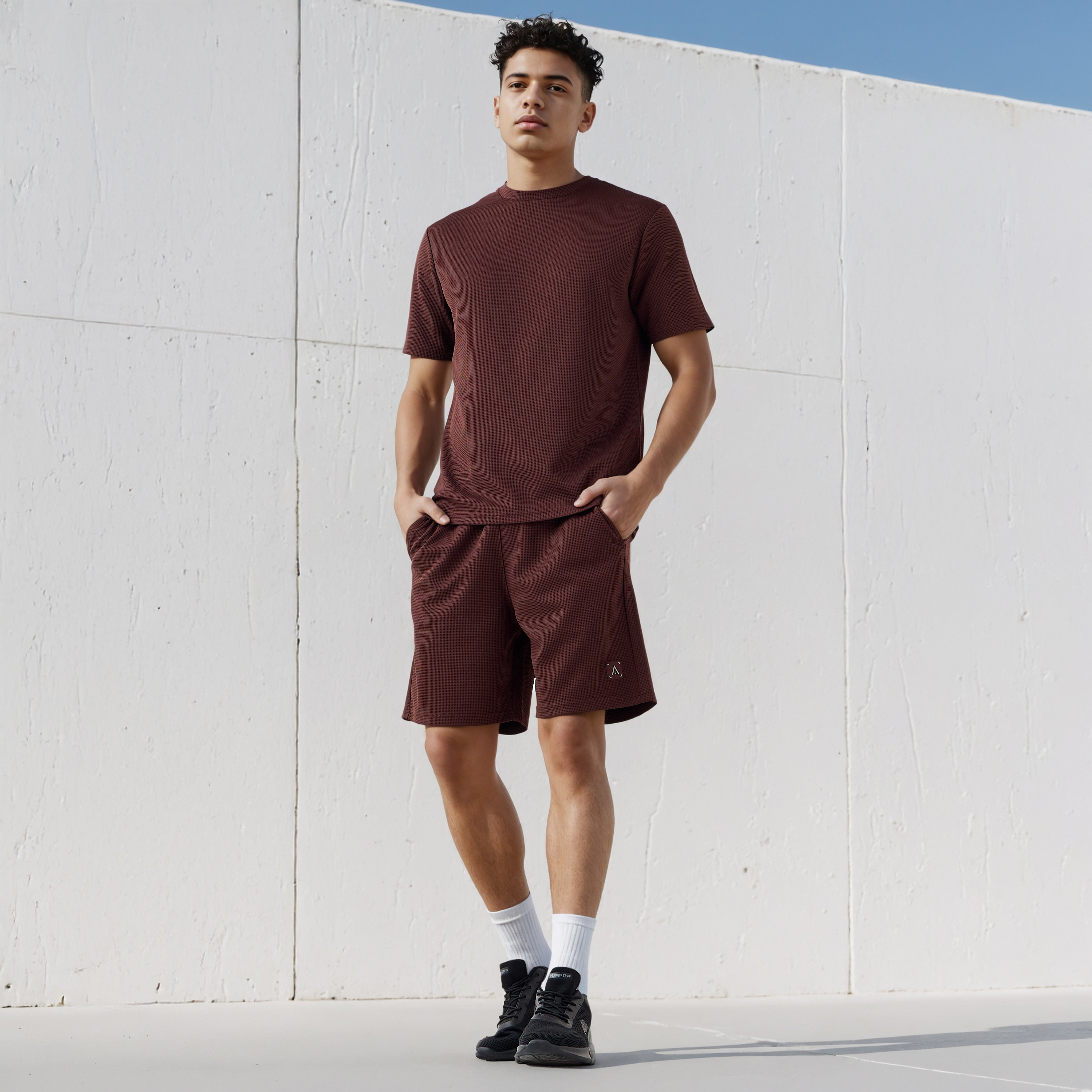 شورت بملمس وافل بارز مع جيوب-men-clothing-bottoms-shorts-image-2
