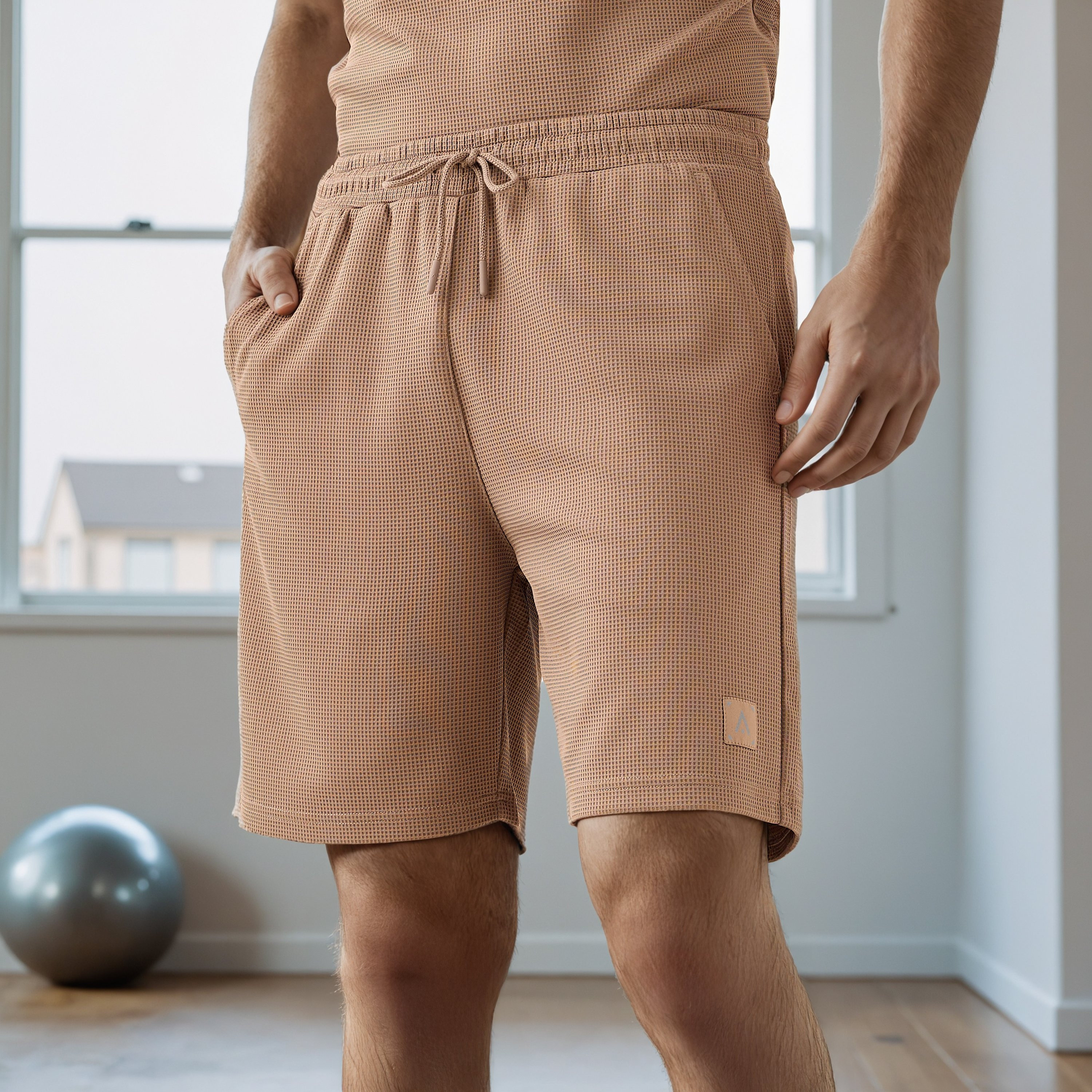 شورت بملمس وافل بارز مع جيوب-men-clothing-bottoms-shorts-image-1