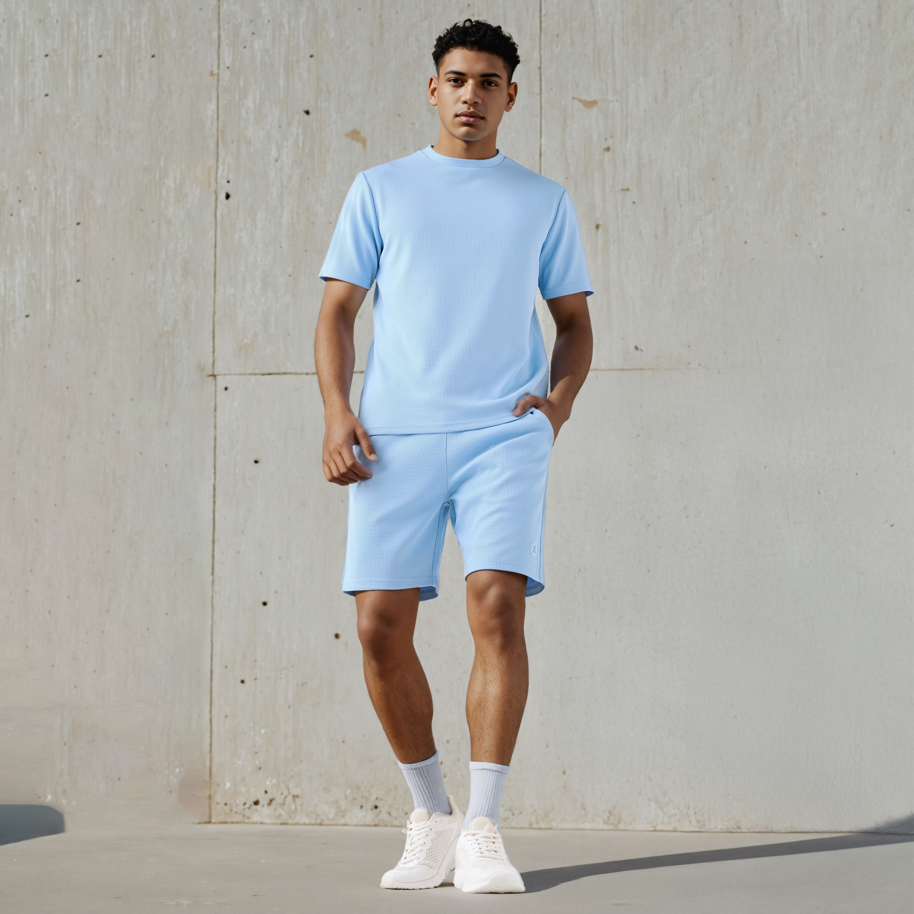 شورت بملمس وافل بارز مع جيوب-men-clothing-bottoms-shorts-image-2