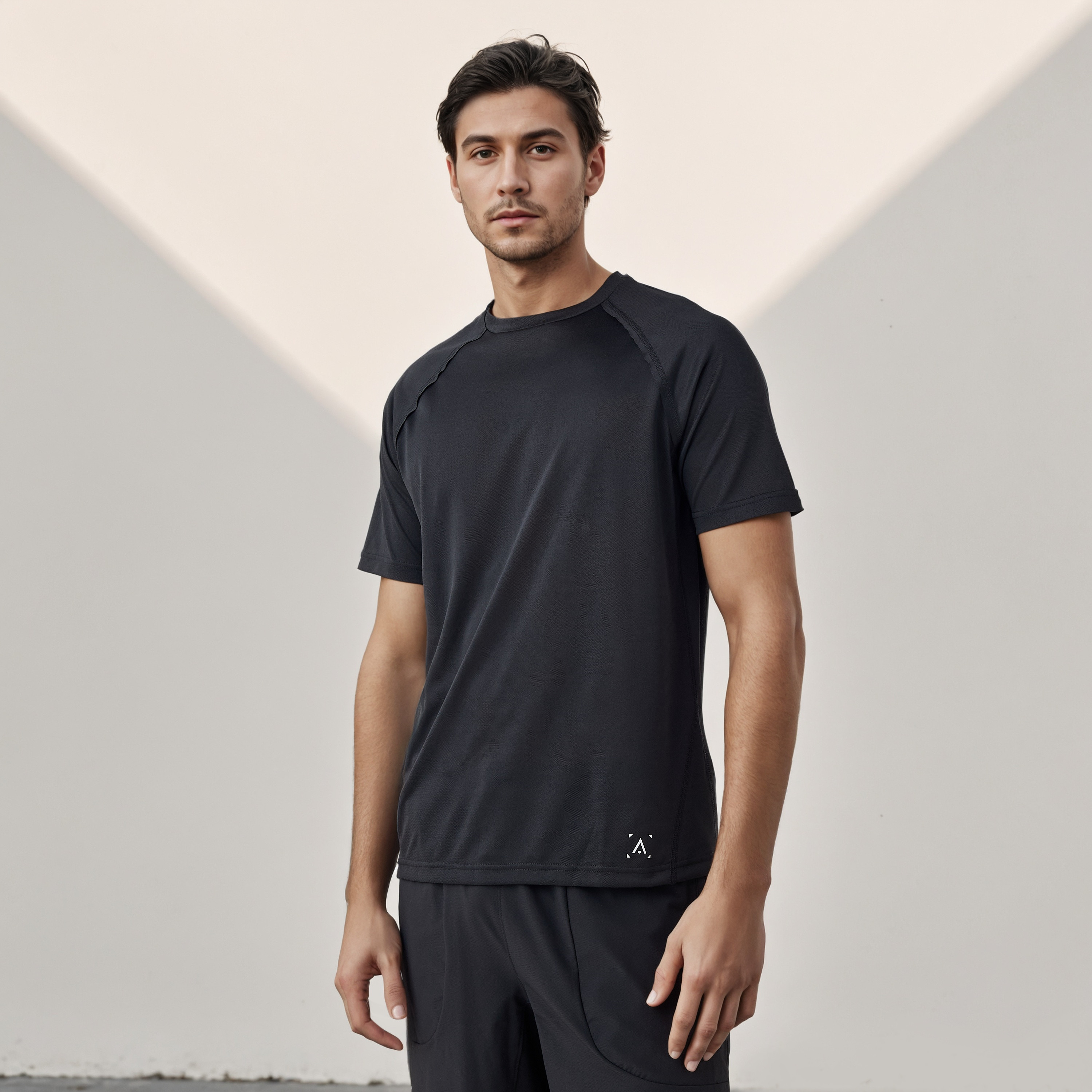 Regular Fit Raglan Sleeves Seamless T-shirt-men-clothing-sportswearandactivewear-tshirtsandpolos-image-1