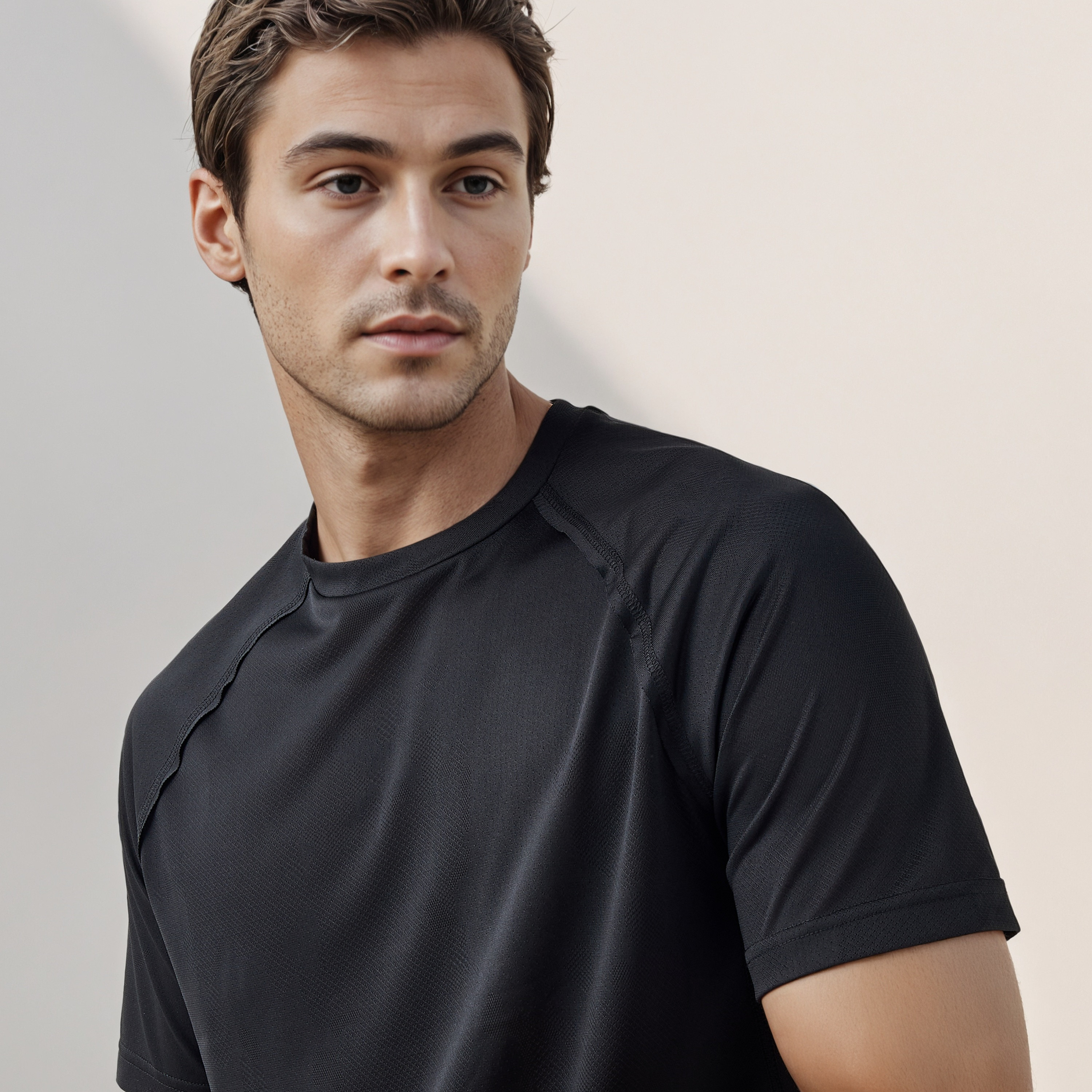 Regular Fit Raglan Sleeves Seamless T-shirt-men-clothing-sportswearandactivewear-tshirtsandpolos-image-4