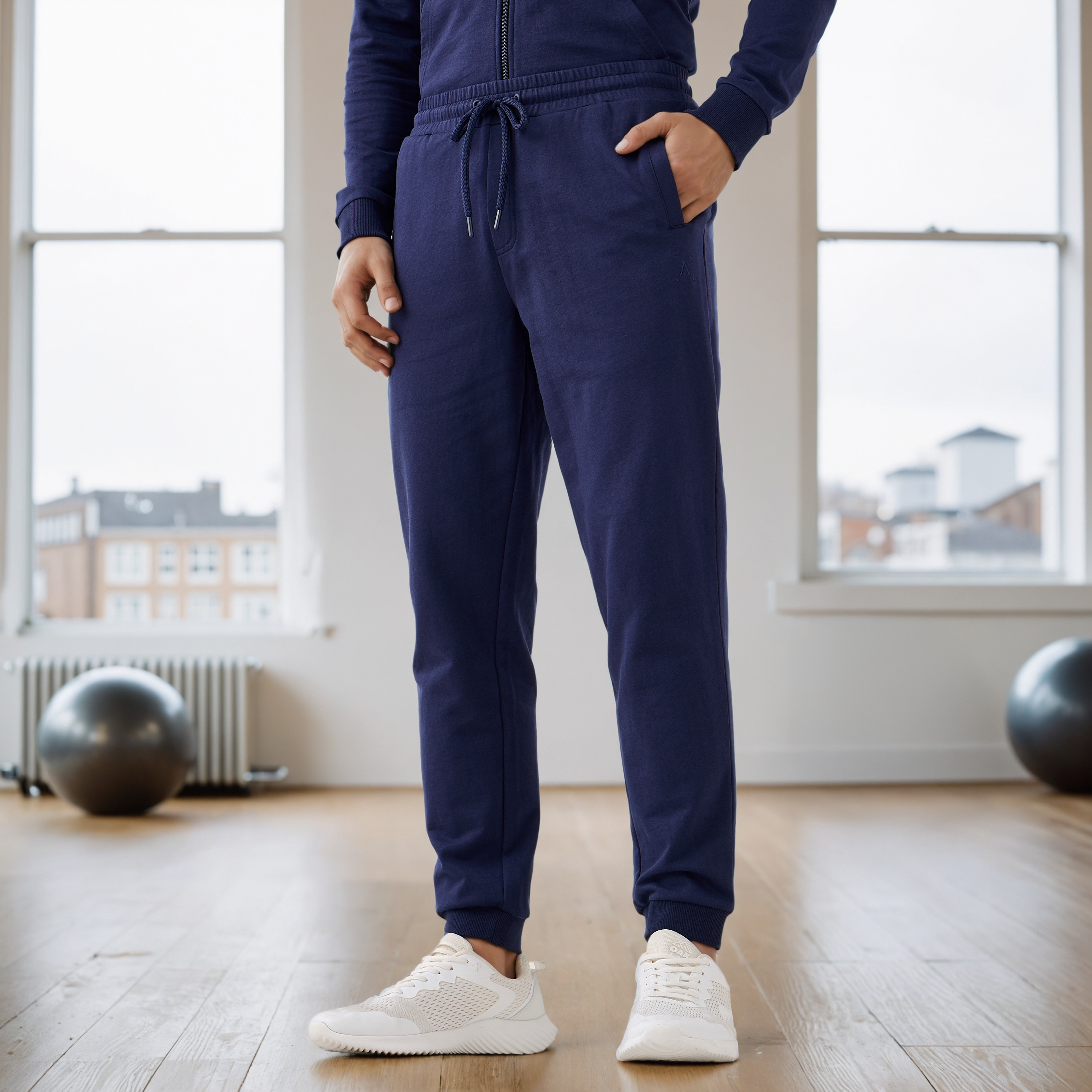 Joggers with Drawstring Closure and Pockets-men-clothing-sportswearandactivewear-bottoms-joggers-image-1