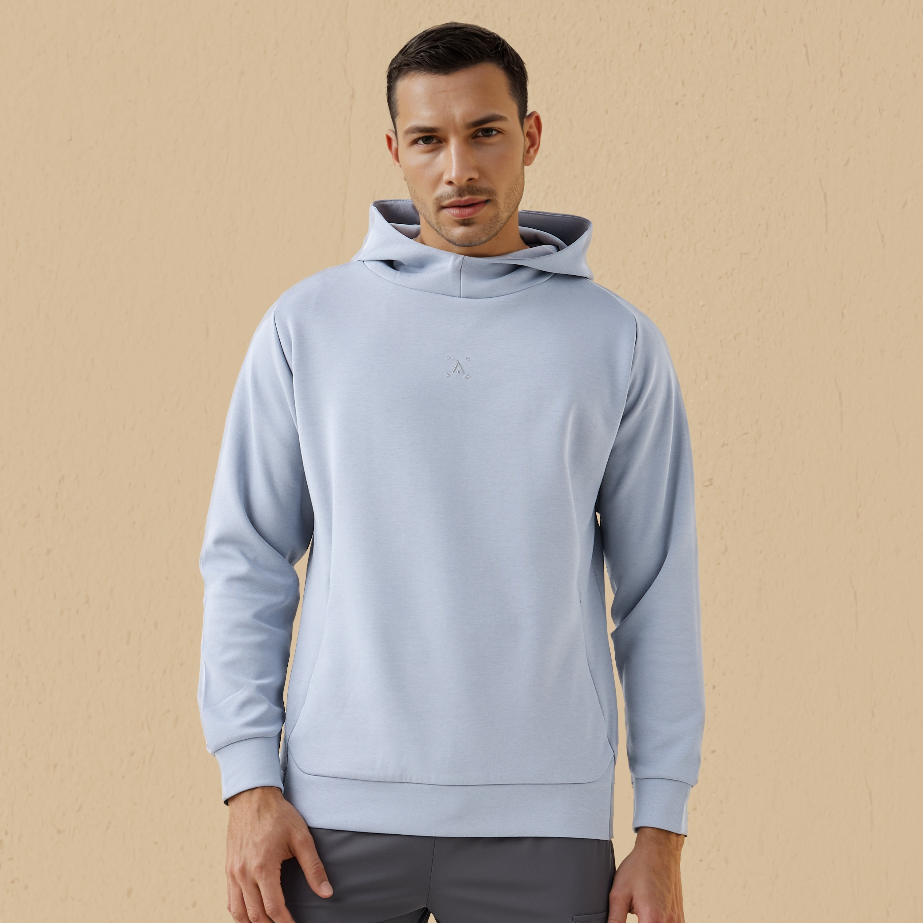 Textured Hooded Sweatshirt-men-winterwear-hoodiesandsweatshirts-image-1