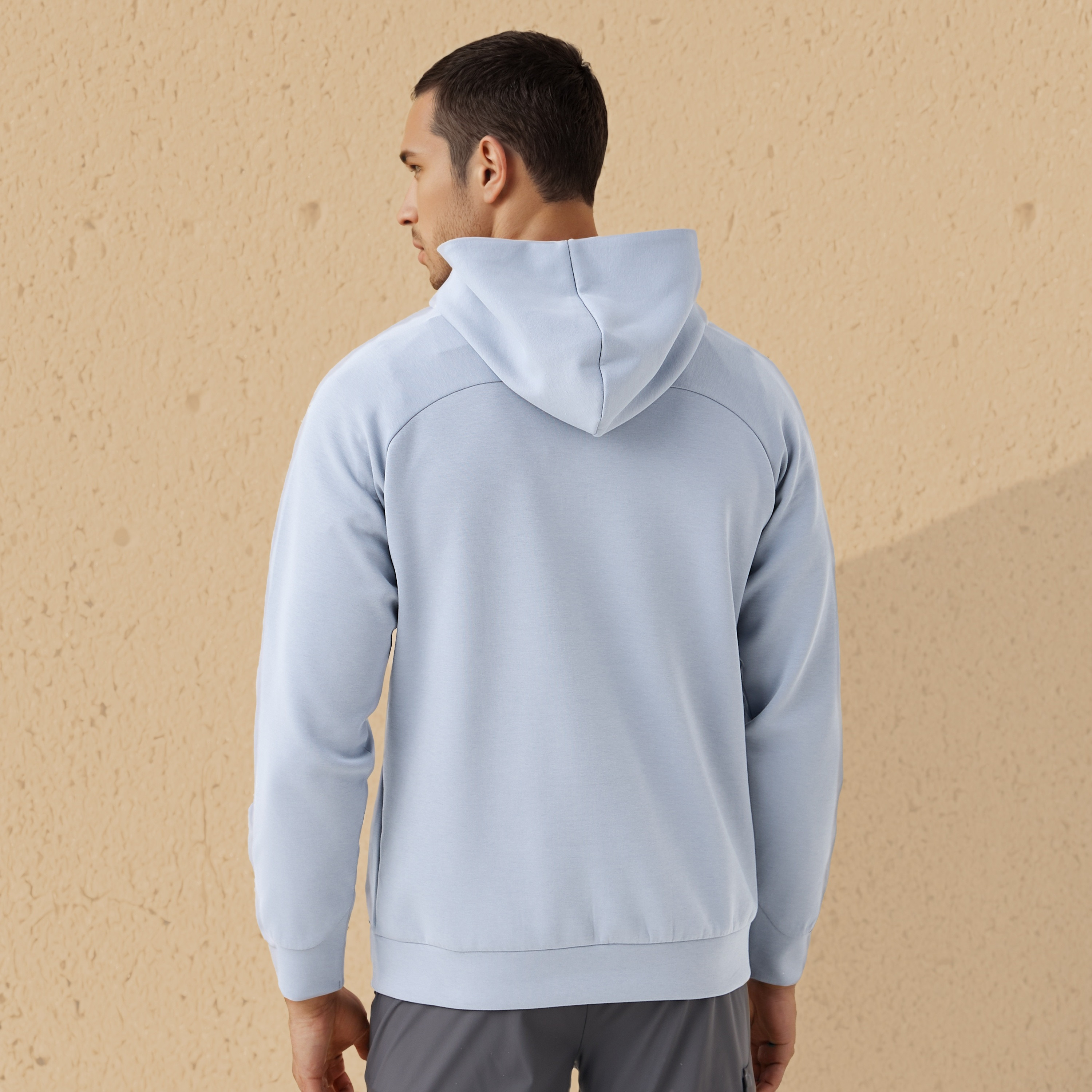 Textured Hooded Sweatshirt-men-winterwear-hoodiesandsweatshirts-image-3