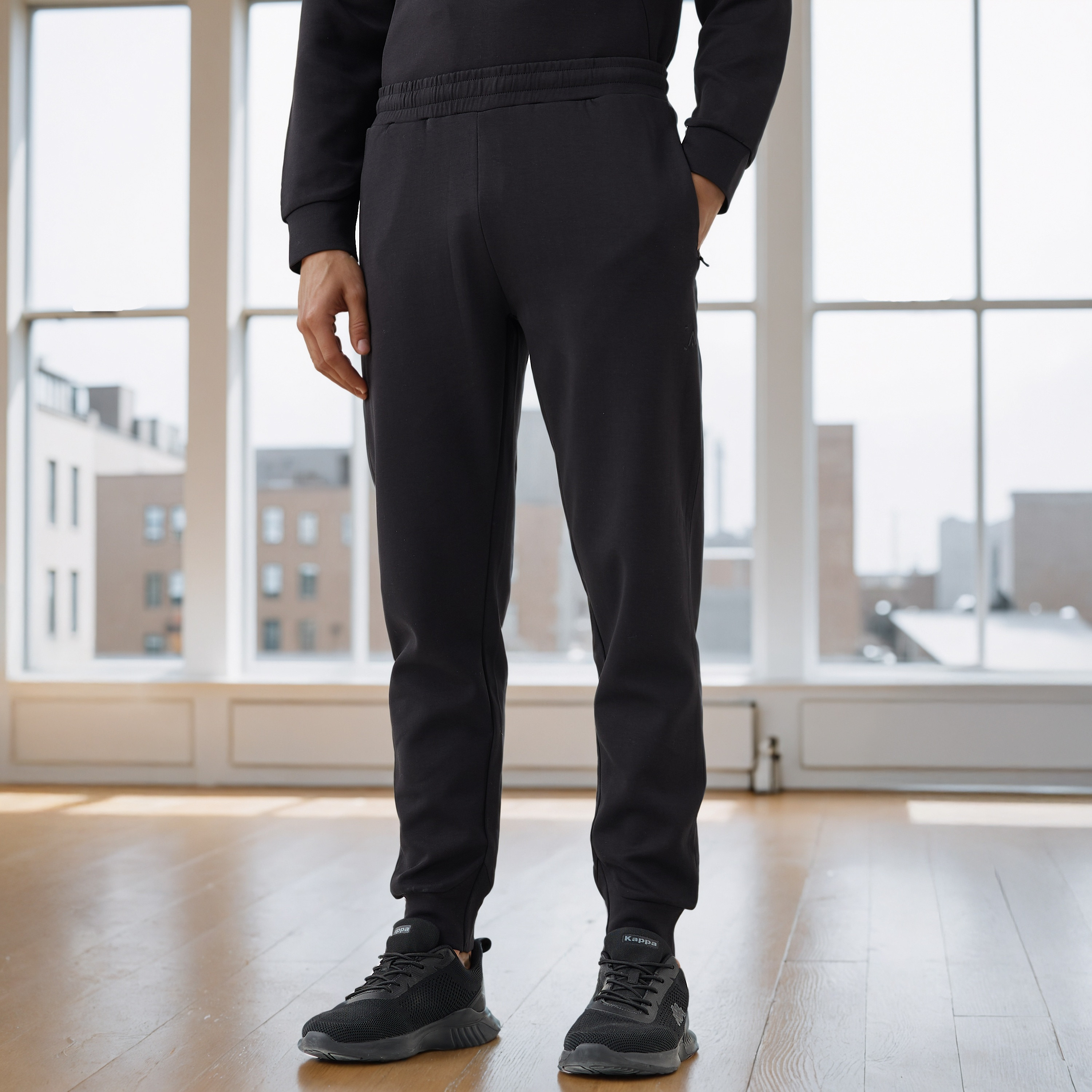 Panelled Joggers with Pockets-men-clothing-sportswearandactivewear-bottoms-joggers-image-1
