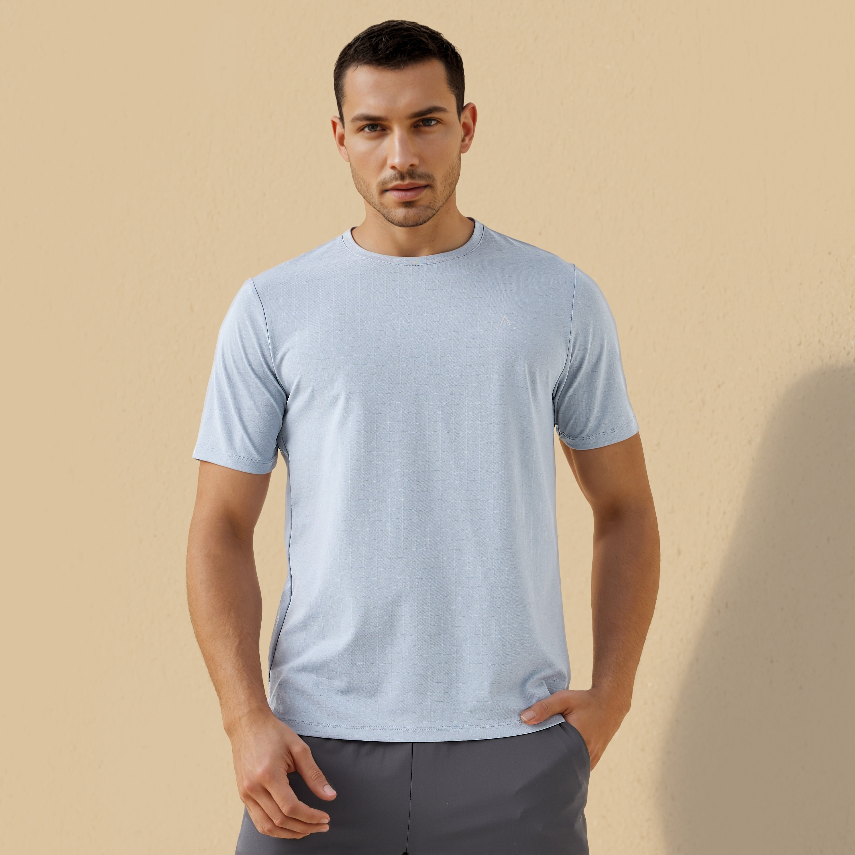 Jacquard Regular Fit T-shirt-men-clothing-tshirtsandpolos-tshirts-image-1