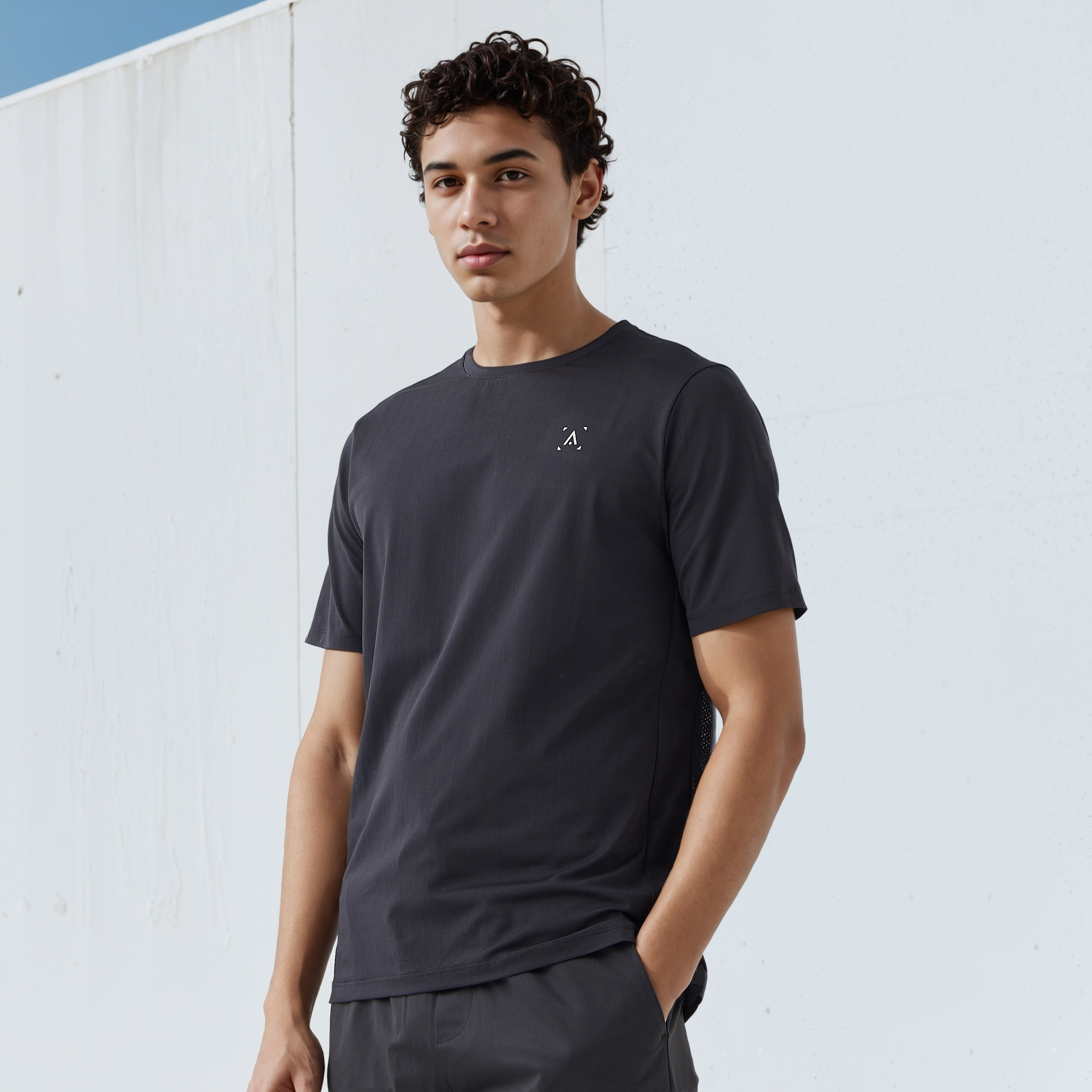 Jacquard Regular Fit T-shirt-men-clothing-tshirtsandpolos-tshirts-image-1