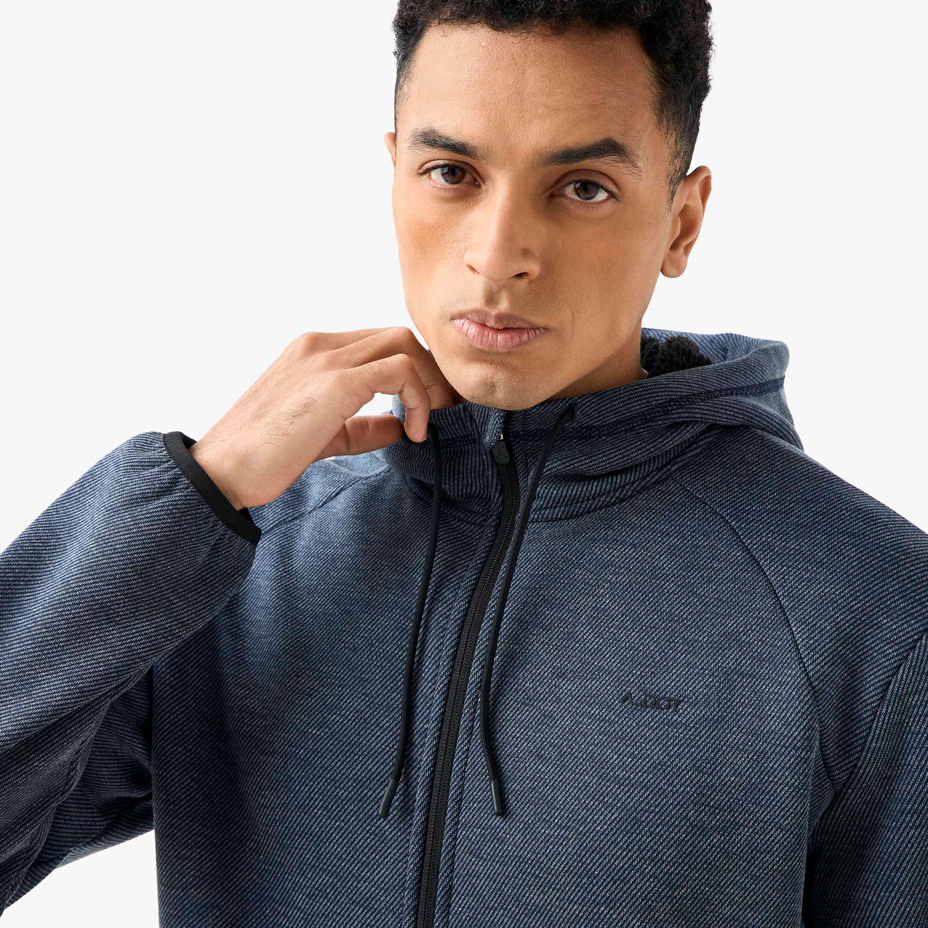 Men Regular Fit Textured Hooded Jacket-men-clothing-jacketsandblazers-jackets-image-5