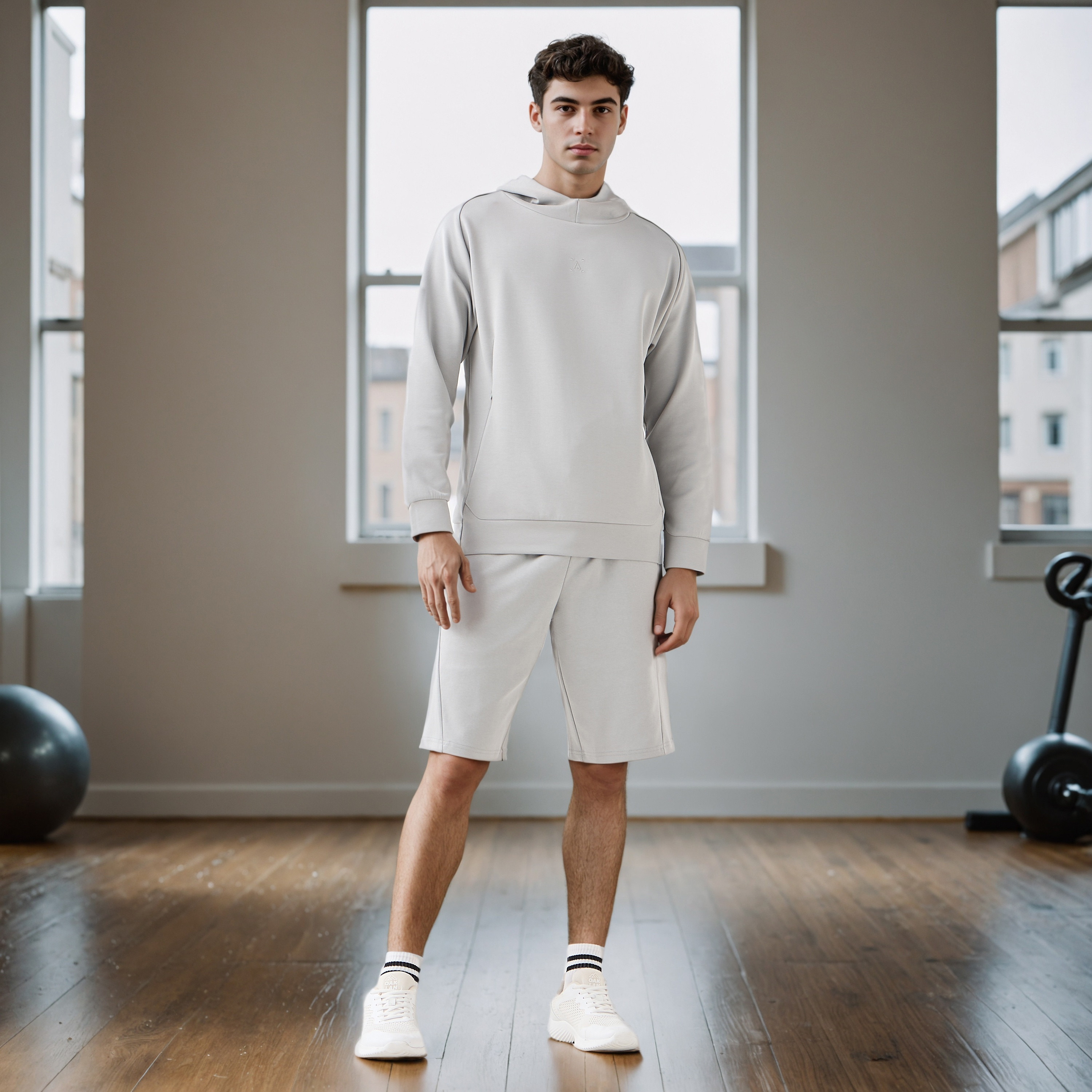 Panelled Performance Shorts with Pockets-men-clothing-bottoms-shorts-image-2