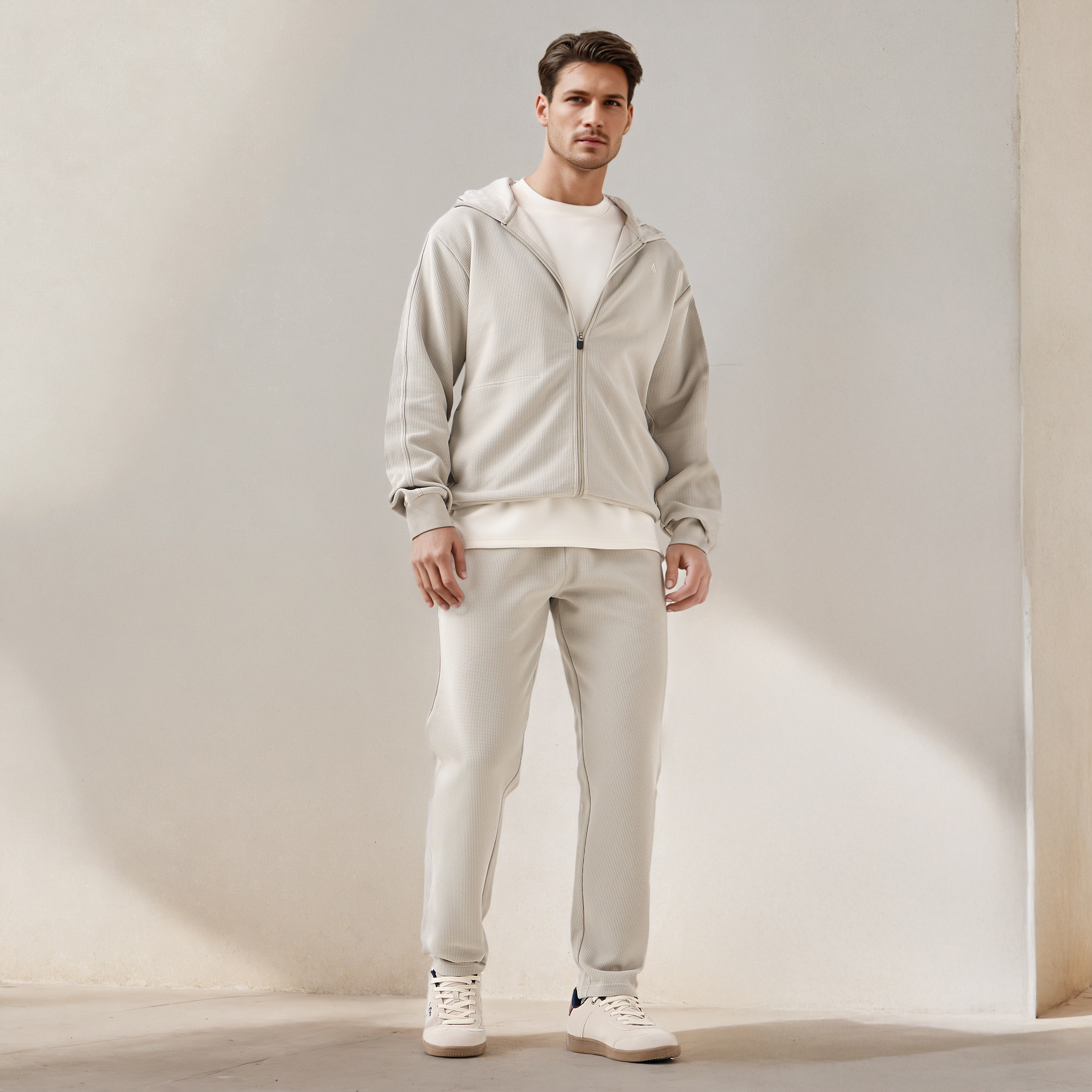 Textured Regular Fit Joggers-men-clothing-sportswearandactivewear-bottoms-joggers-image-3
