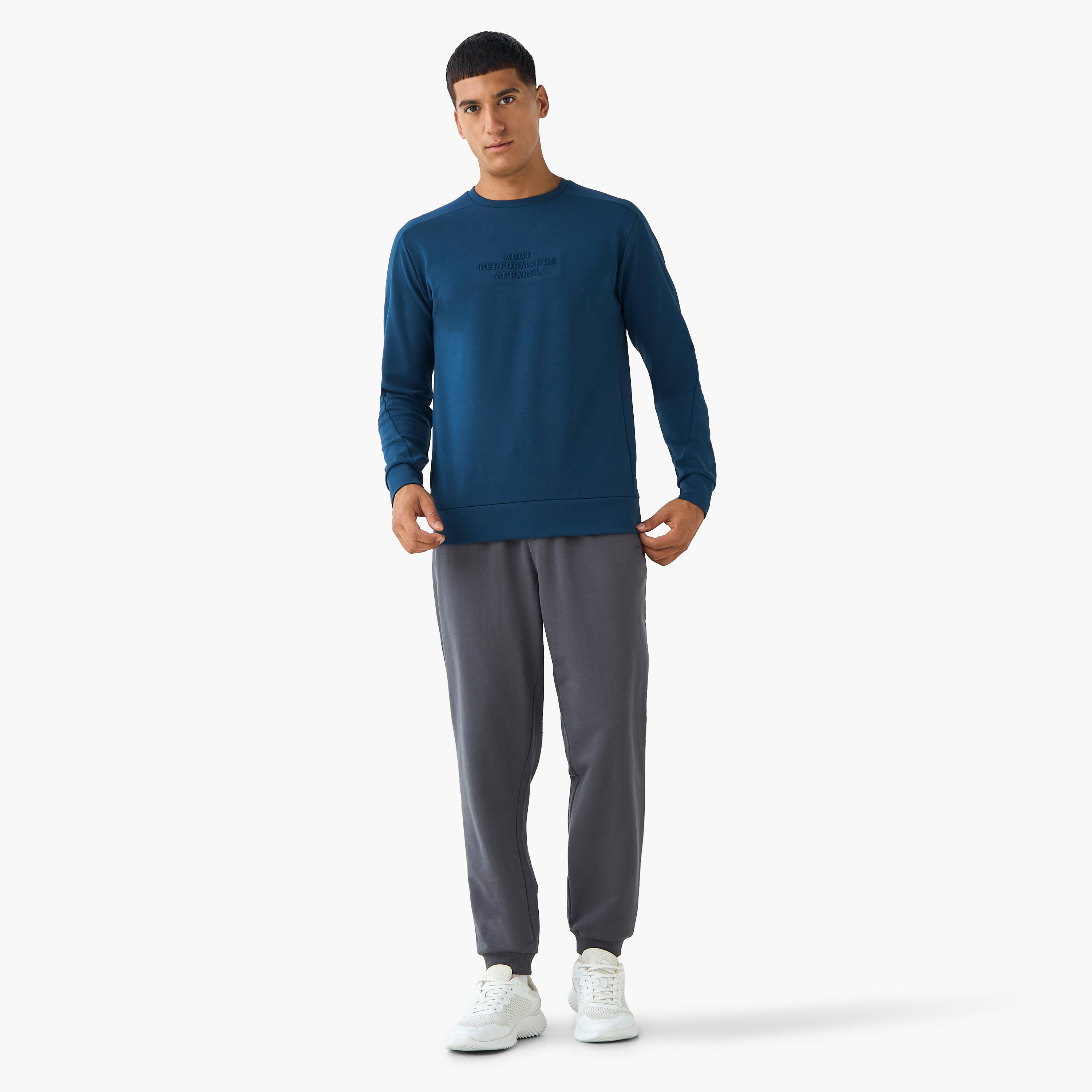 Men Regular Fit Joggers with Drawstring Waist-men-clothing-sportswearandactivewear-bottoms-joggers-image-2
