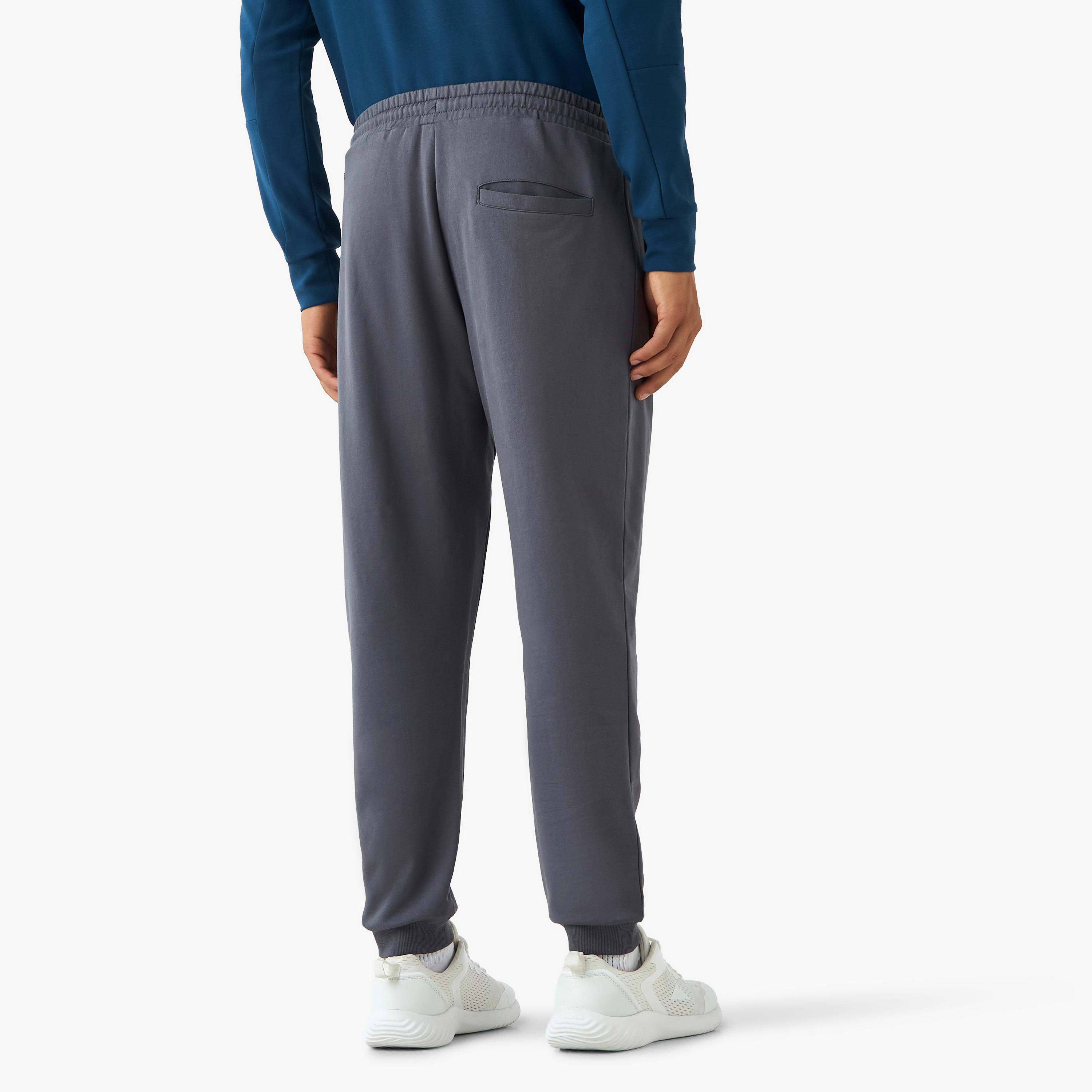 Men Regular Fit Joggers with Drawstring Waist-men-clothing-sportswearandactivewear-bottoms-joggers-image-3
