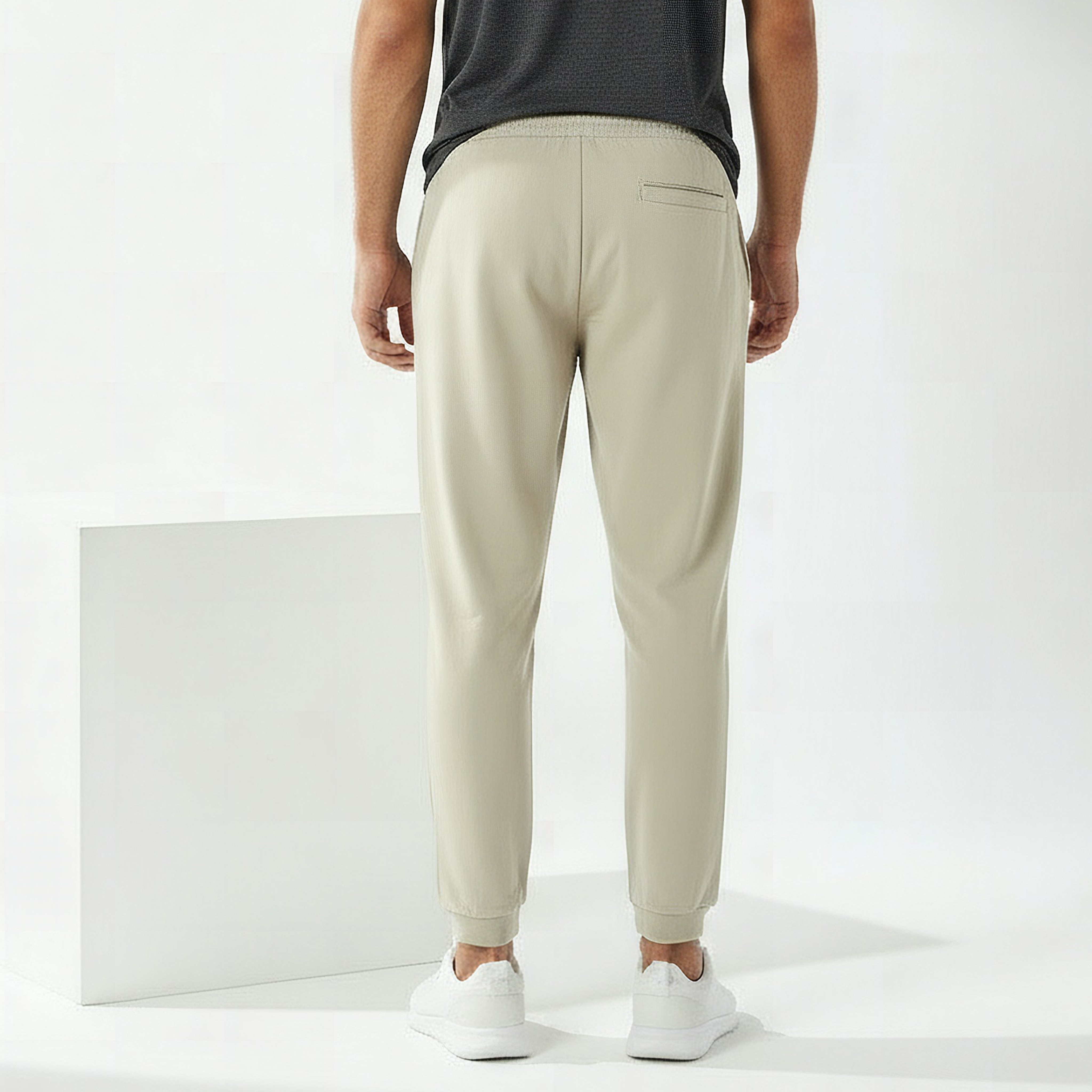 Men Regular Fit Joggers with Drawstring Waist-men-clothing-sportswearandactivewear-bottoms-joggers-image-4