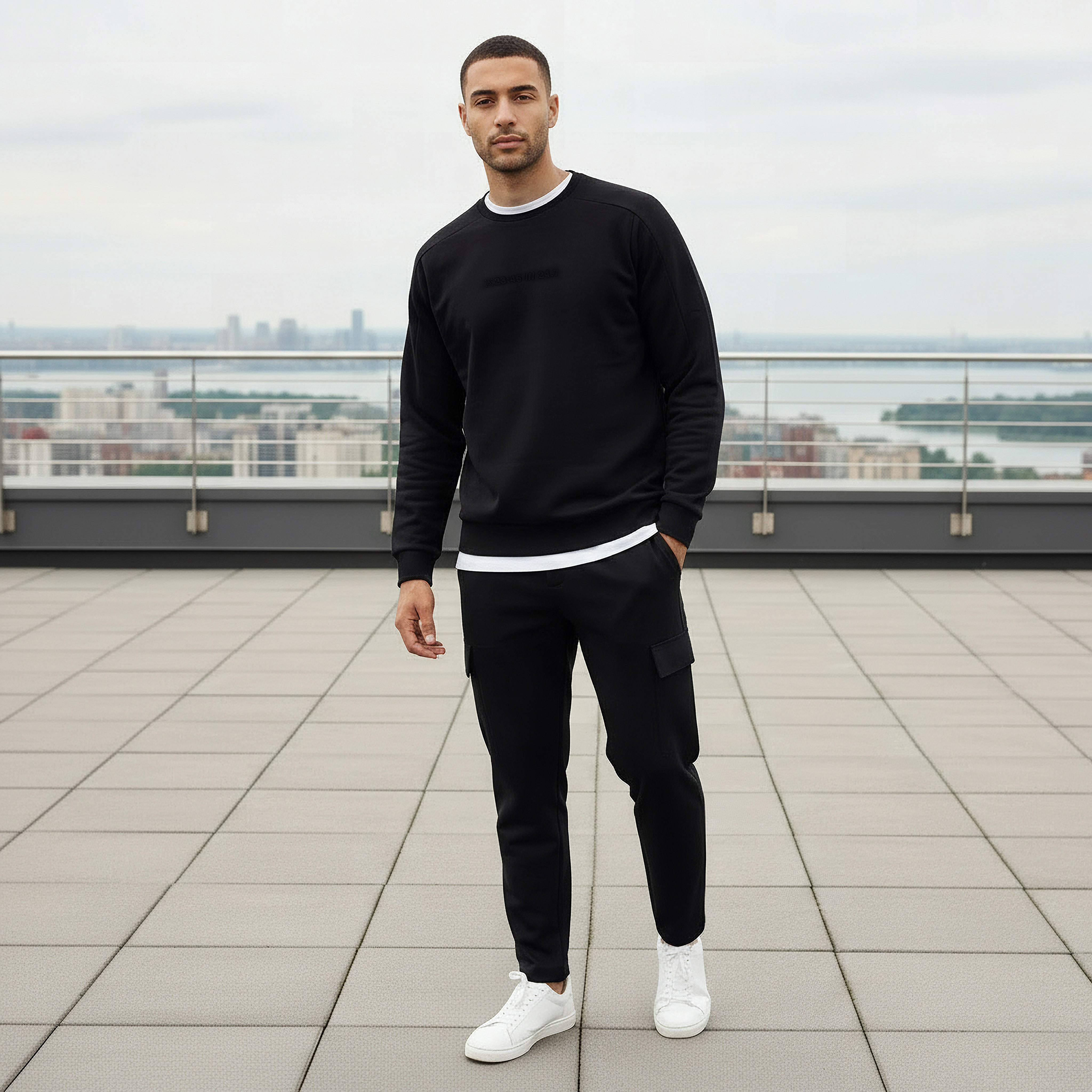Men Performance Embossed Sweatshirt-men-winterwear-hoodiesandsweatshirts-image-2
