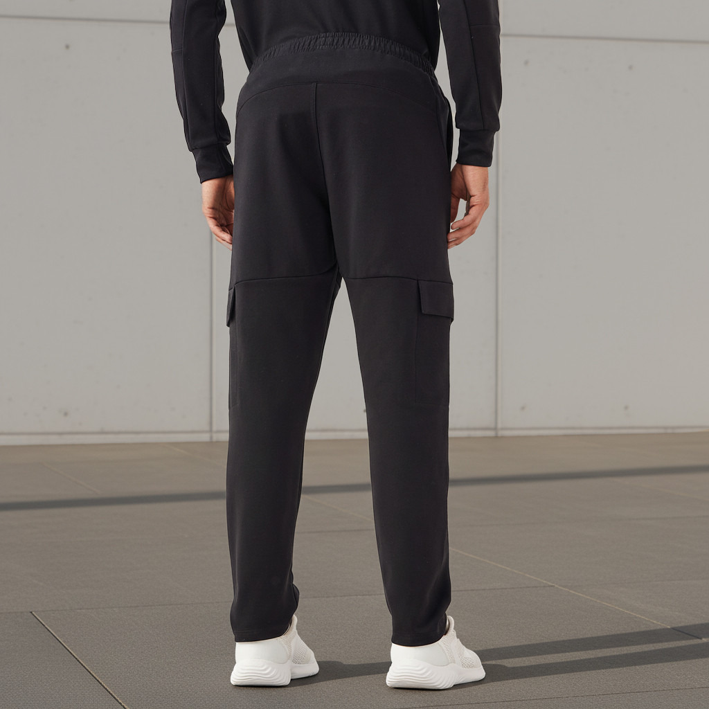 Men Regular Fit Cargo Joggers with Pockets-men-clothing-sportswearandactivewear-bottoms-joggers-image-3