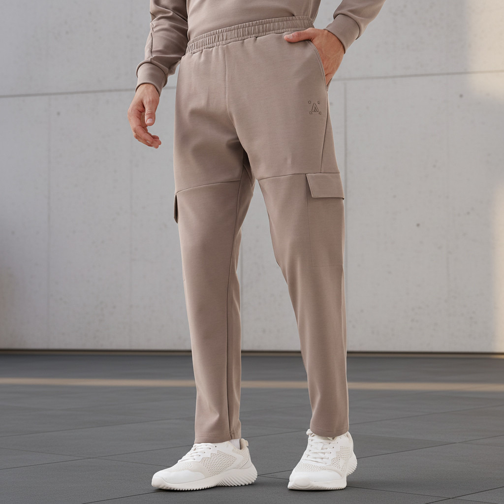 Men Regular Fit Cargo Joggers with Pockets-men-clothing-sportswearandactivewear-bottoms-joggers-image-1