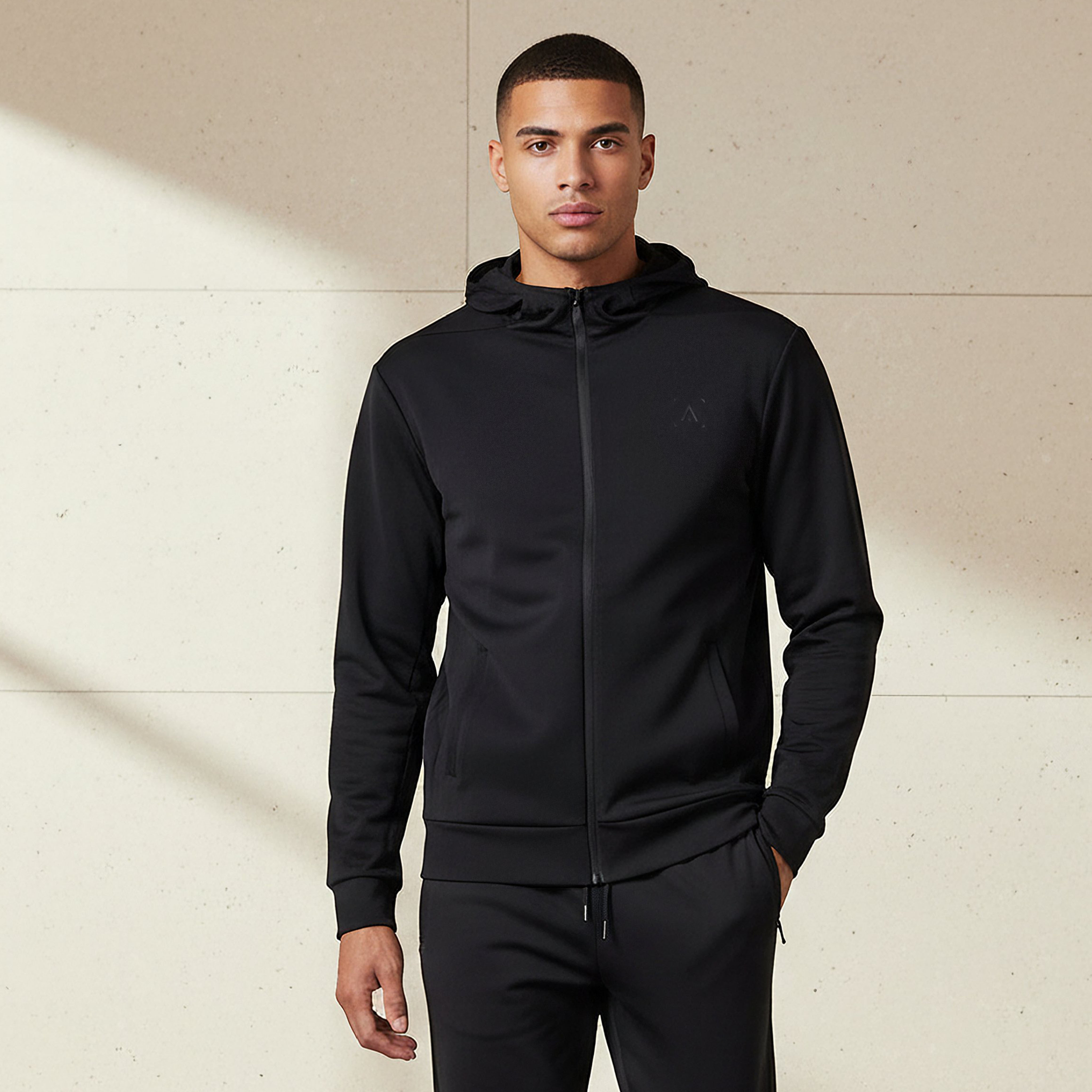 Men Performance Zip Through Hooded Jacket-men-winterwear-hoodiesandsweatshirts-image-1