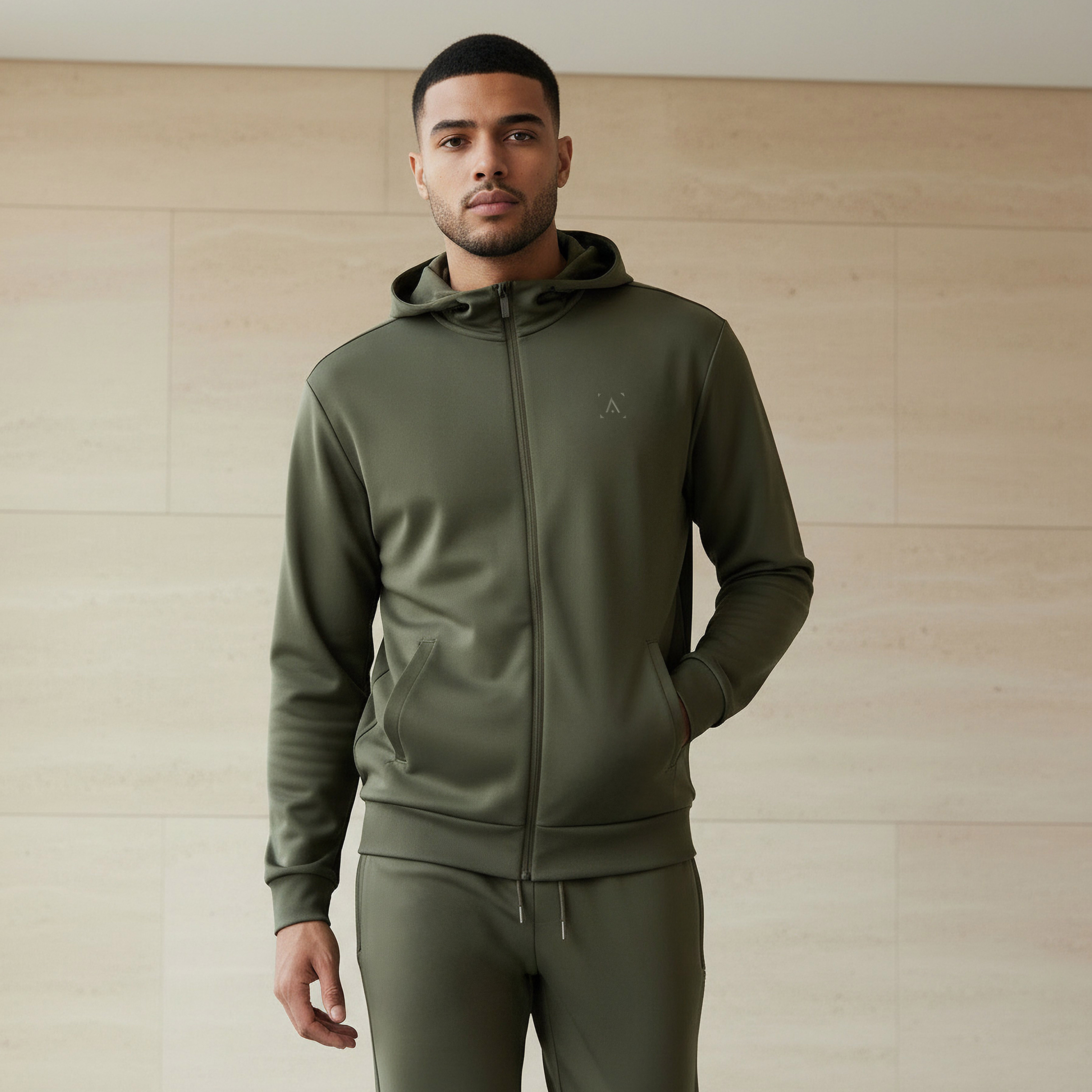 Men Performance Zip Through Hooded Jacket-men-winterwear-hoodiesandsweatshirts-image-1
